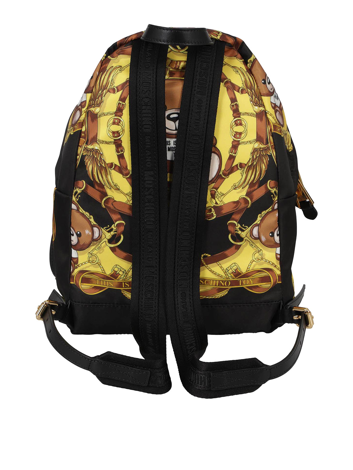 Shop Moschino Teddy Bear Printed Backpack In Negro