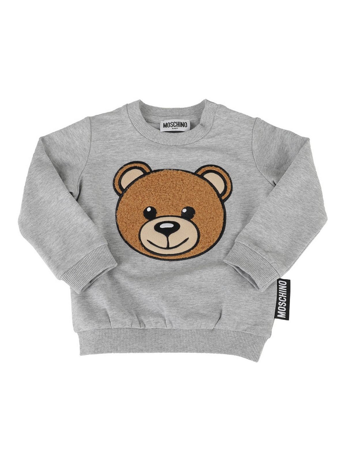 Moschino Kids Teddy Bear sweatshirt Light Grey MWF03ELDA1660901
