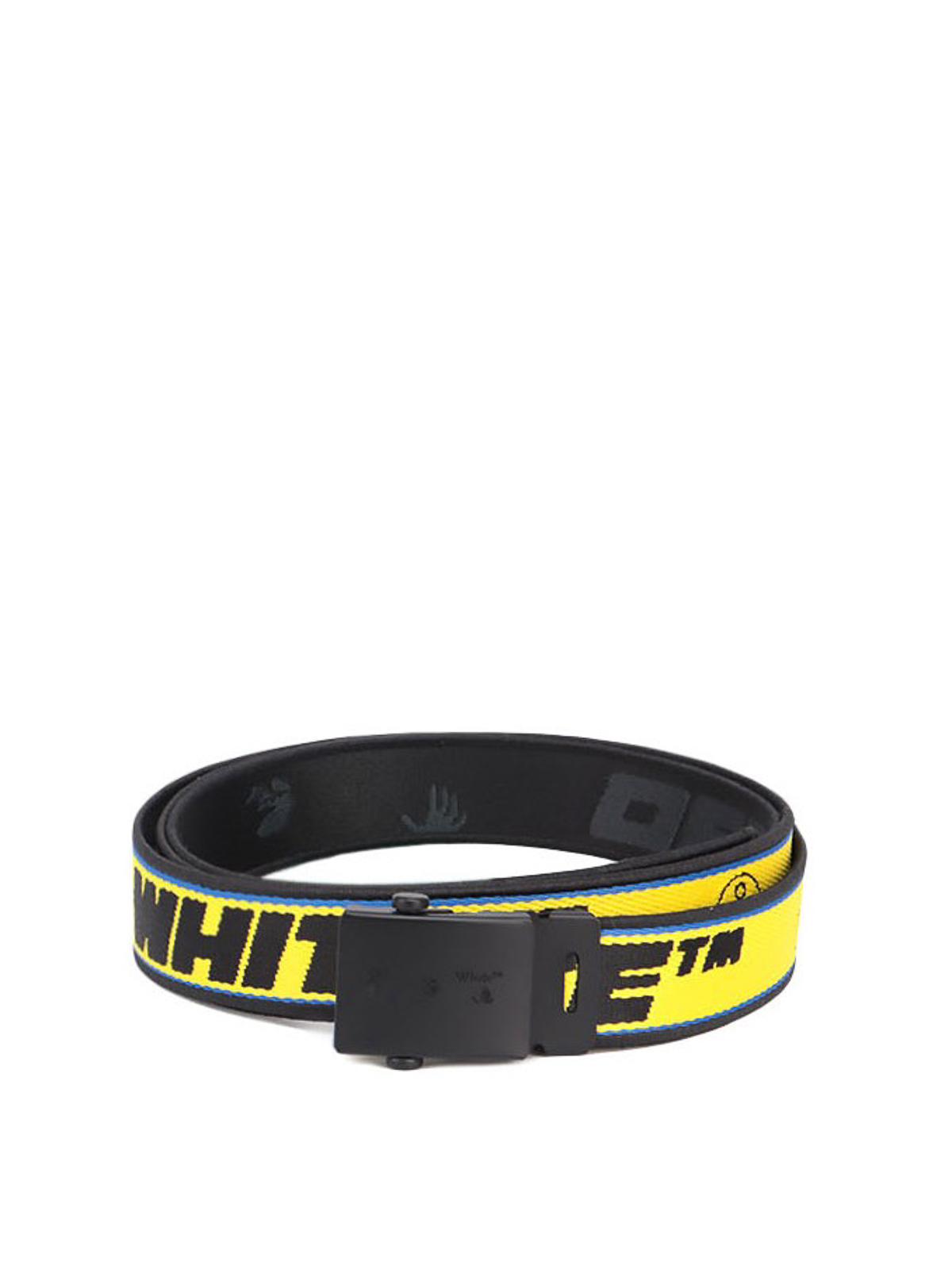 Shop Off-white New Industrial Belt In Yellow
