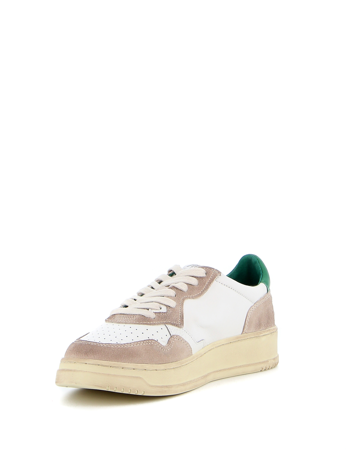H357 IN CANVAS AND LEATHER SNEAKERS