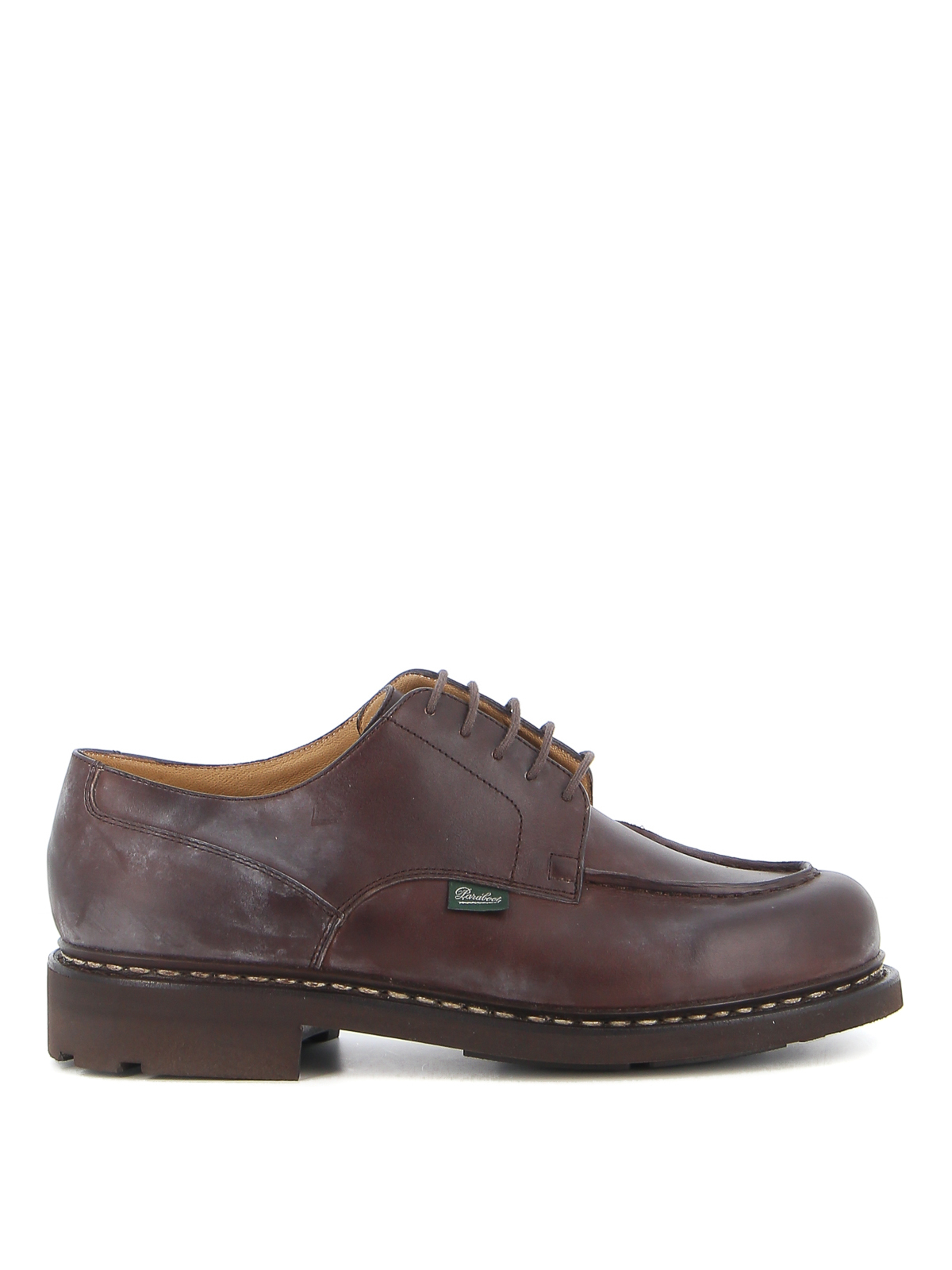 Shop Paraboot Chambord Lace-ups In Dark Brown