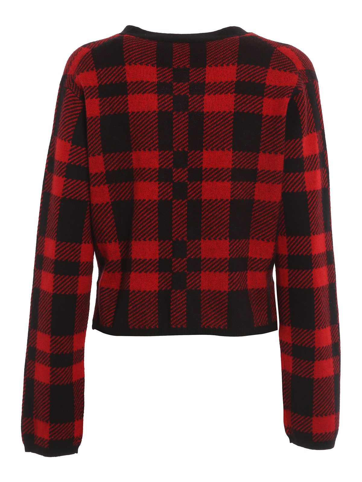Polo Ralph Lauren Tartan wool cropped cardigan - Red|211847015001