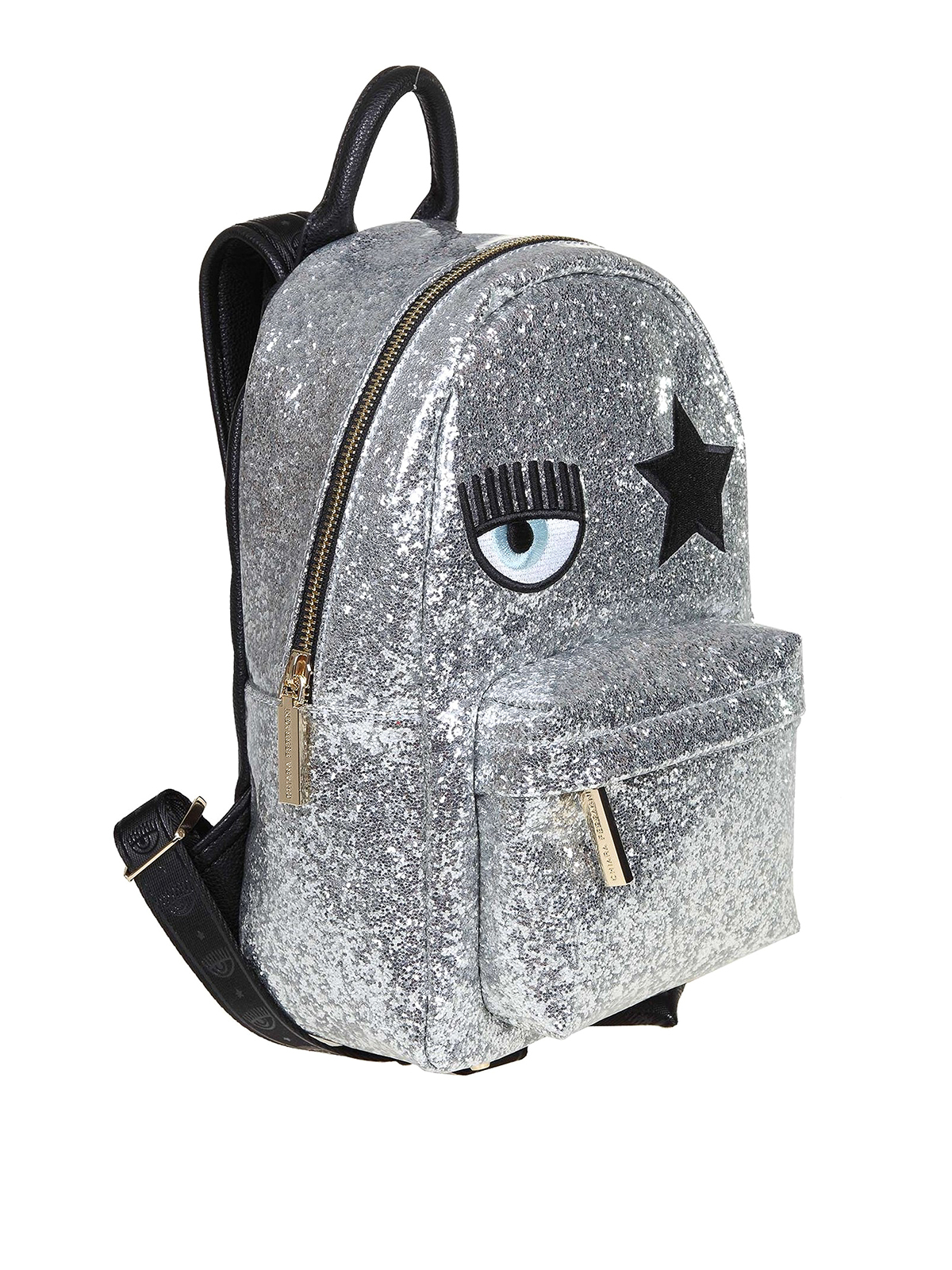 chiara ferragni mini backpack Suite – Skal Moon Boutique Chiara Ferragni glitter and faux leather mini backpack with Flirting embroidery on the front Chiara Ferragni Eyelike Logo-Embossed Mini