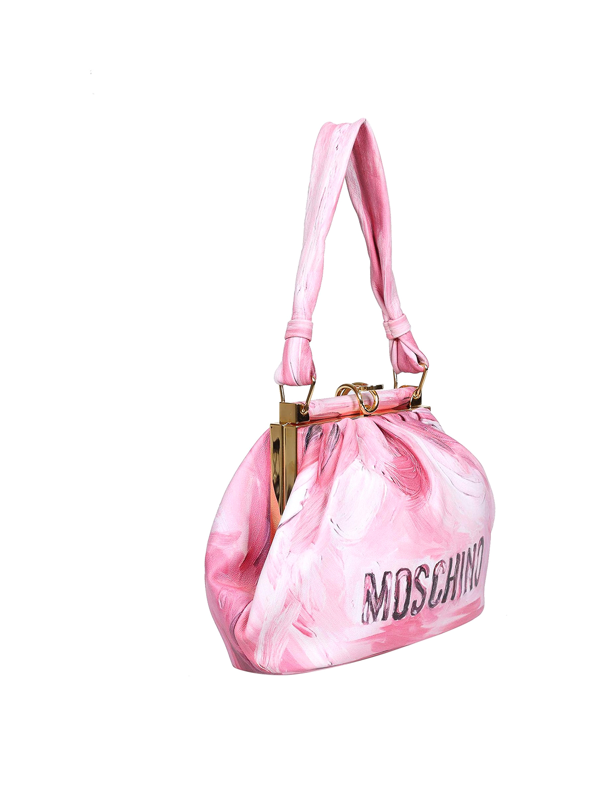 Moschino, Bags, New In Box Moschino Paint Effect Logo Pouch