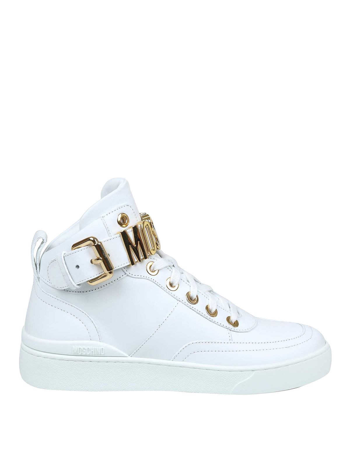 Moschino Leather sneakers - White - Women | MA15503G0DMF0100