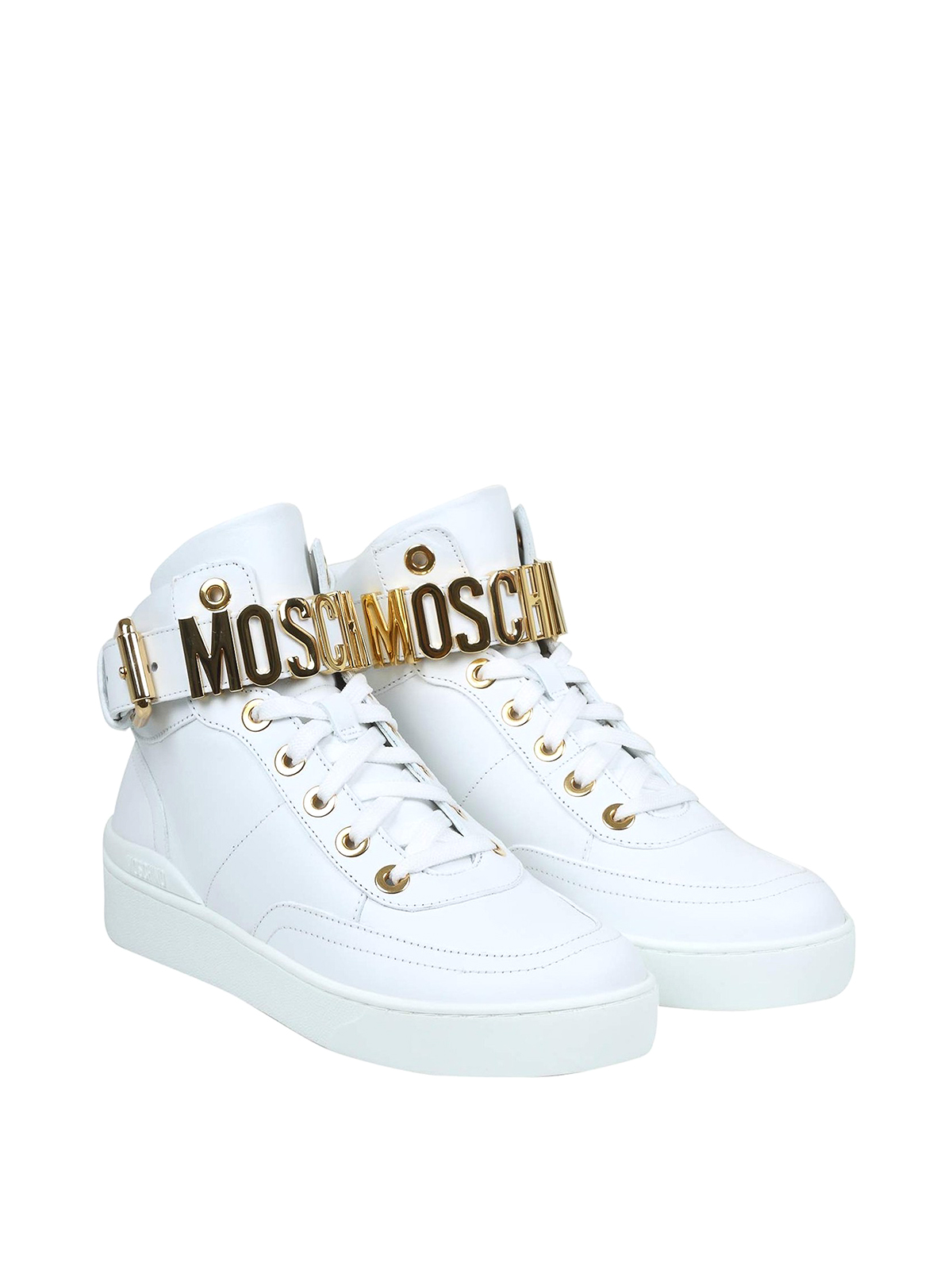 Moschino Leather sneakers - White - Women | MA15503G0DMF0100