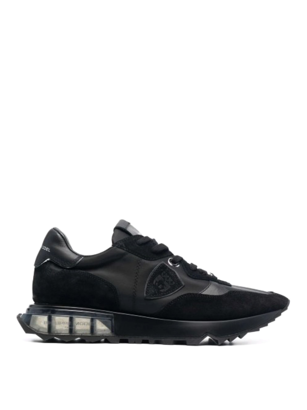 ★Philippe Model(Men)★La Rue★Tech Reseau/Blanc Noir Men's Shoes and Clothing | Philippe Model Paris Sneakers