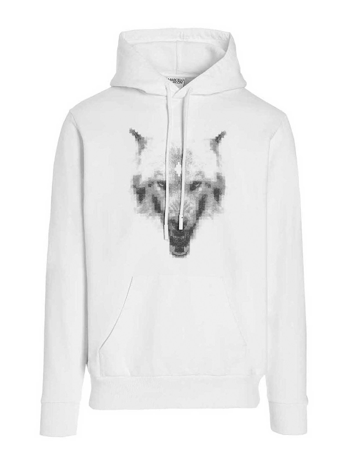 Sweatshirts & Marcelo Burlon - Cross Wolf hoodie - CMBB007F21FLE0110109