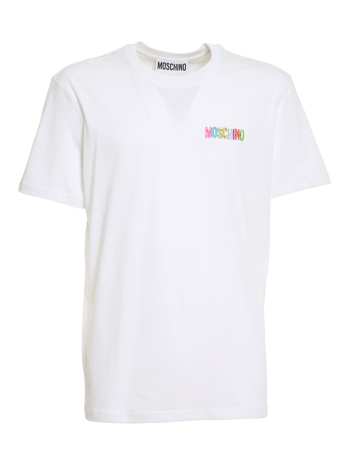 Moschino Multicolour Logo T-shirt In White