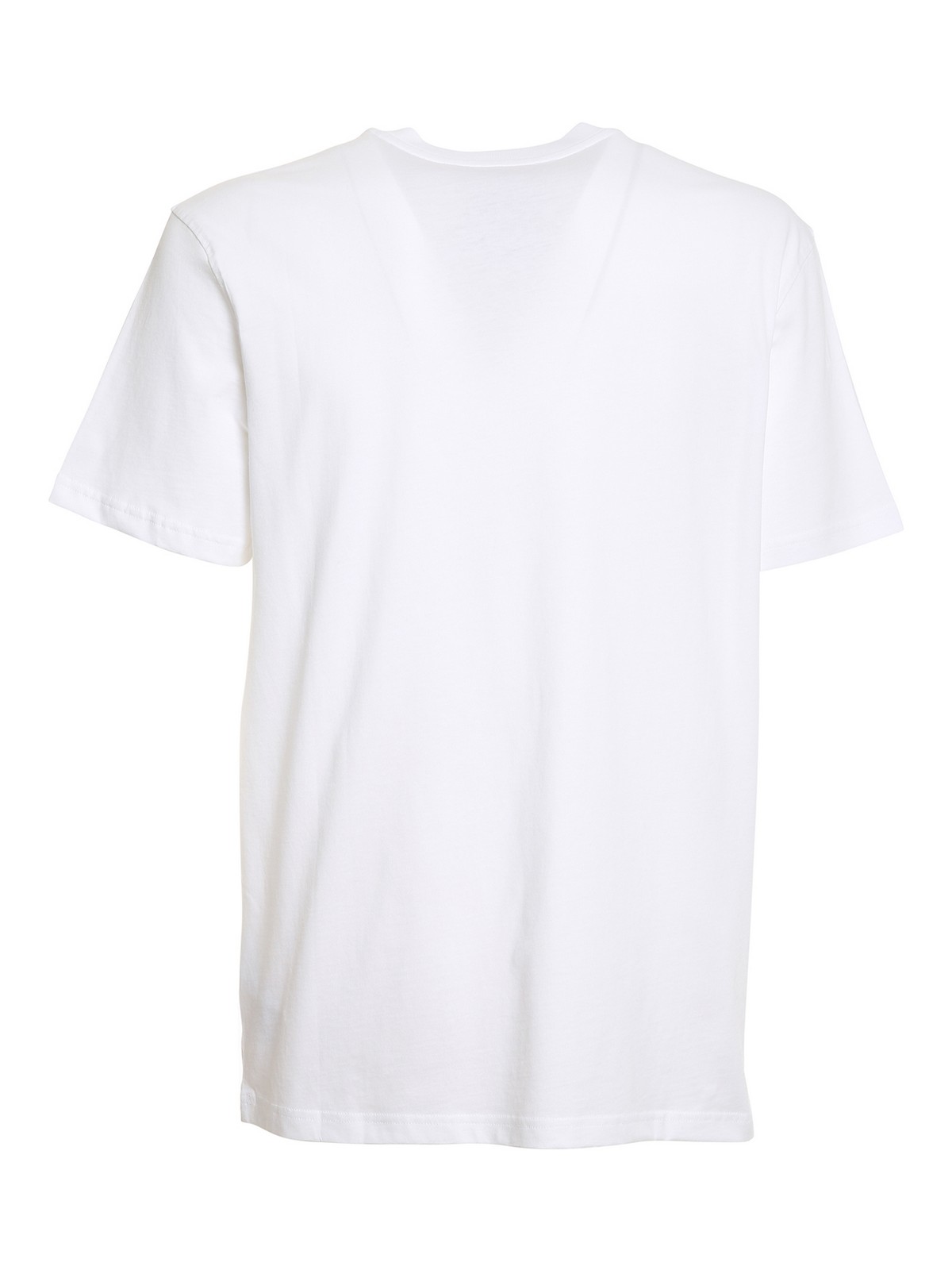 Shop Moschino Multicolour Logo T-shirt In White
