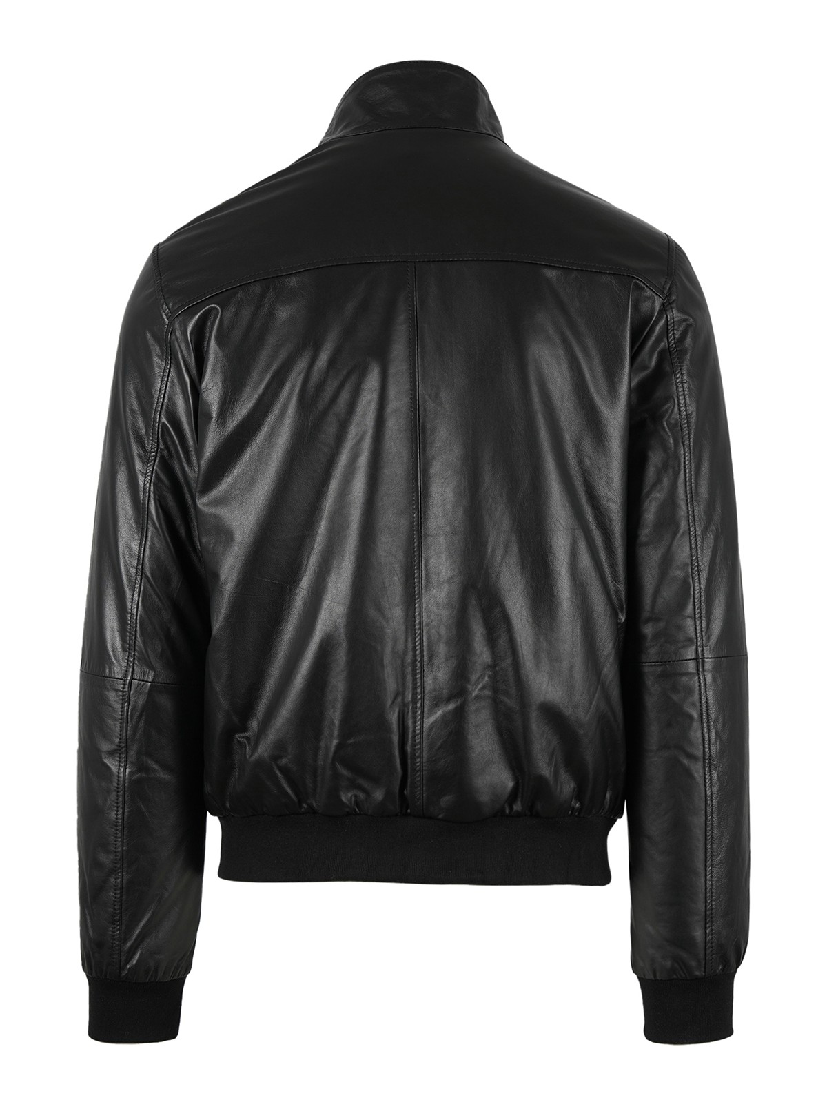 Andrea D'Amico Man leather jacket - Black - Men | DGU0413999