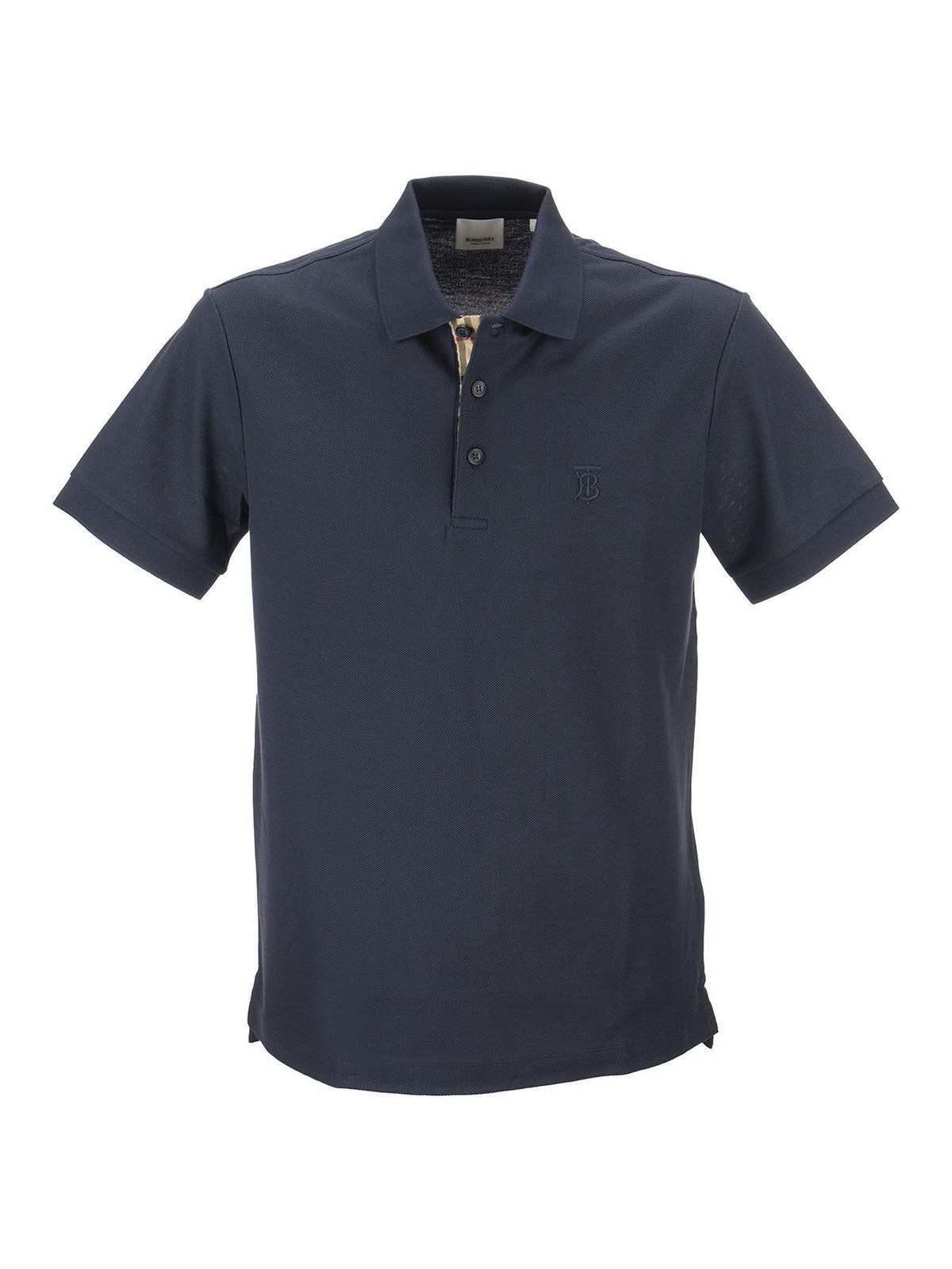 Eddie monogram motif cotton polo shirt