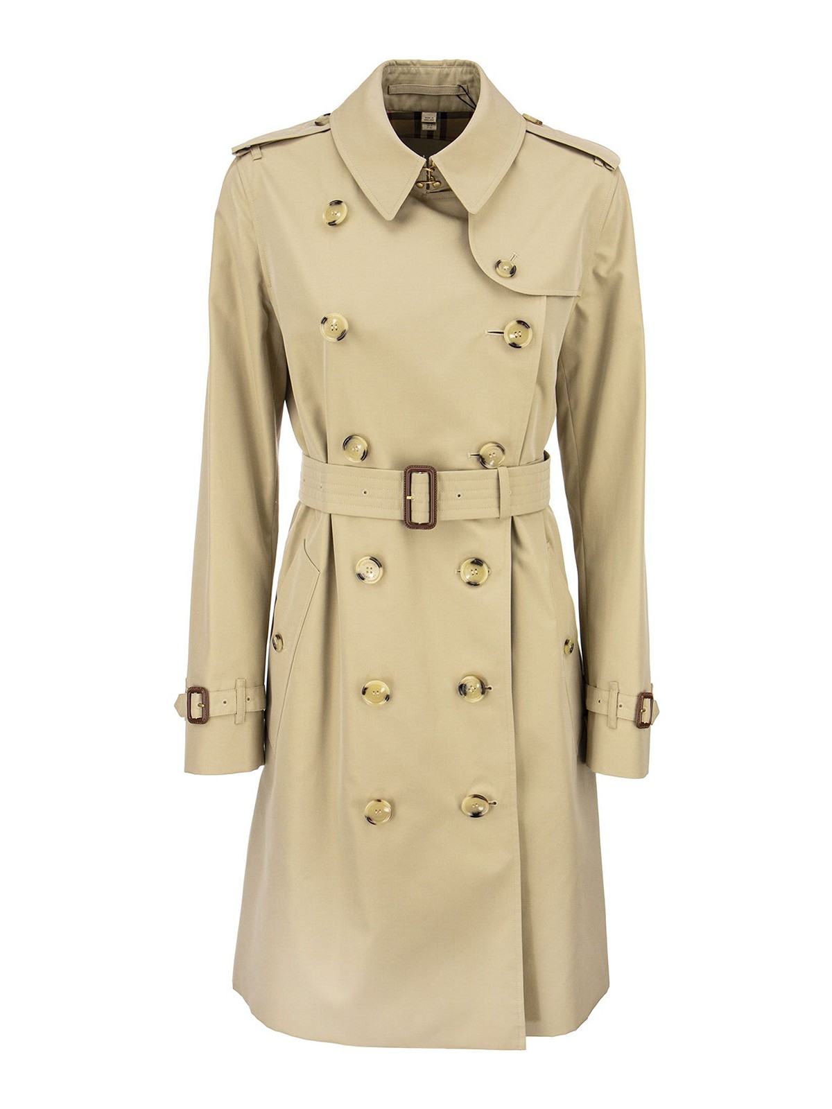 Burberry The Mid-length Kensington Trench Coat In Beis