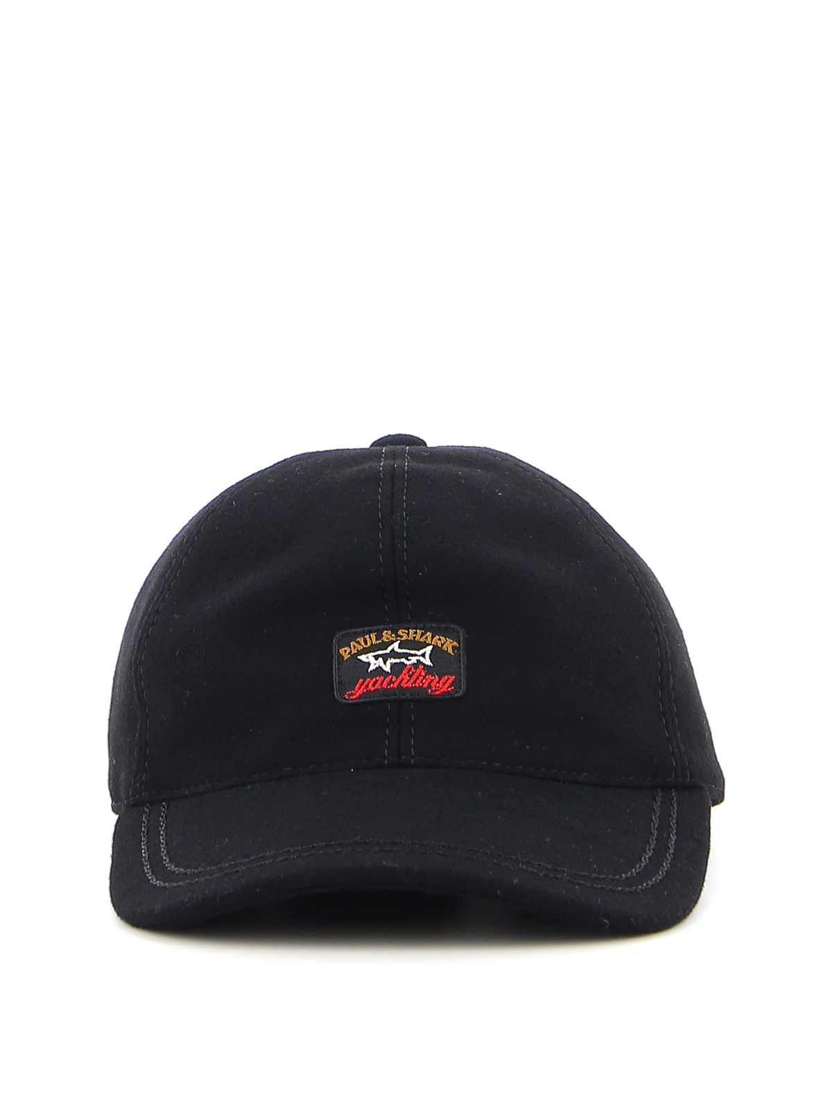 Shop Paul & Shark Cloth Baseball Cap In Black