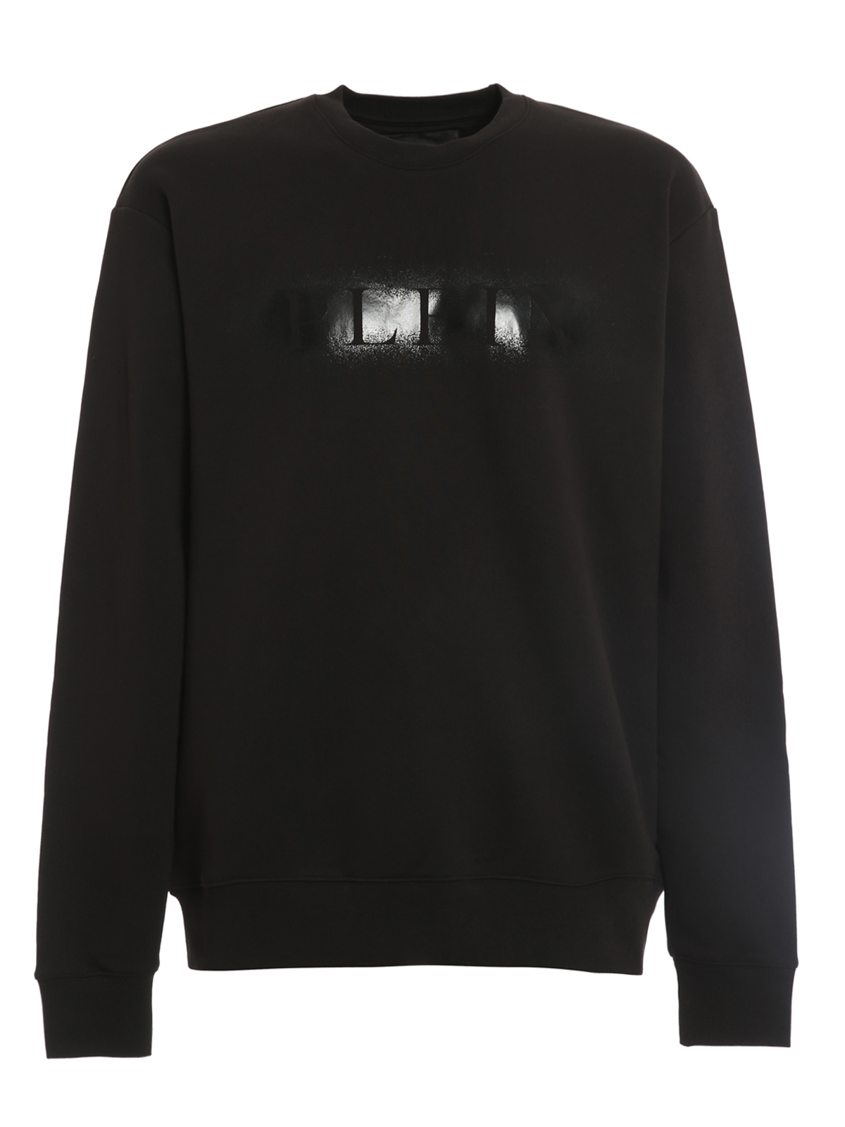 Philipp Plein Spray Effect Logo Sweatshirt In Black