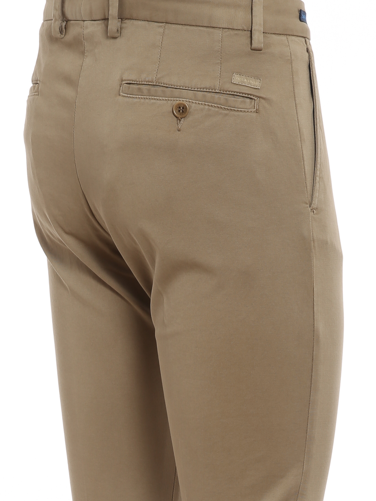 Shop Paul & Shark Comfort Touch Trousers In Beige