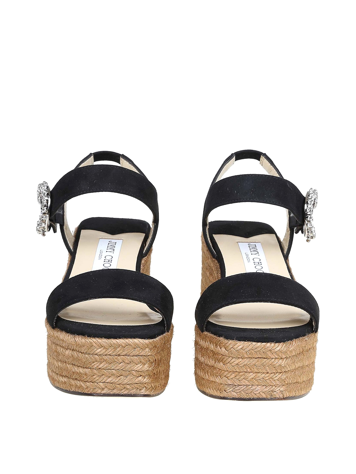 靴 JIMMY CHOO MIRABELLE 70 Jimmy Choo Mirabelle 70 wedges - Black | MIRABELLE70UCBBLACK