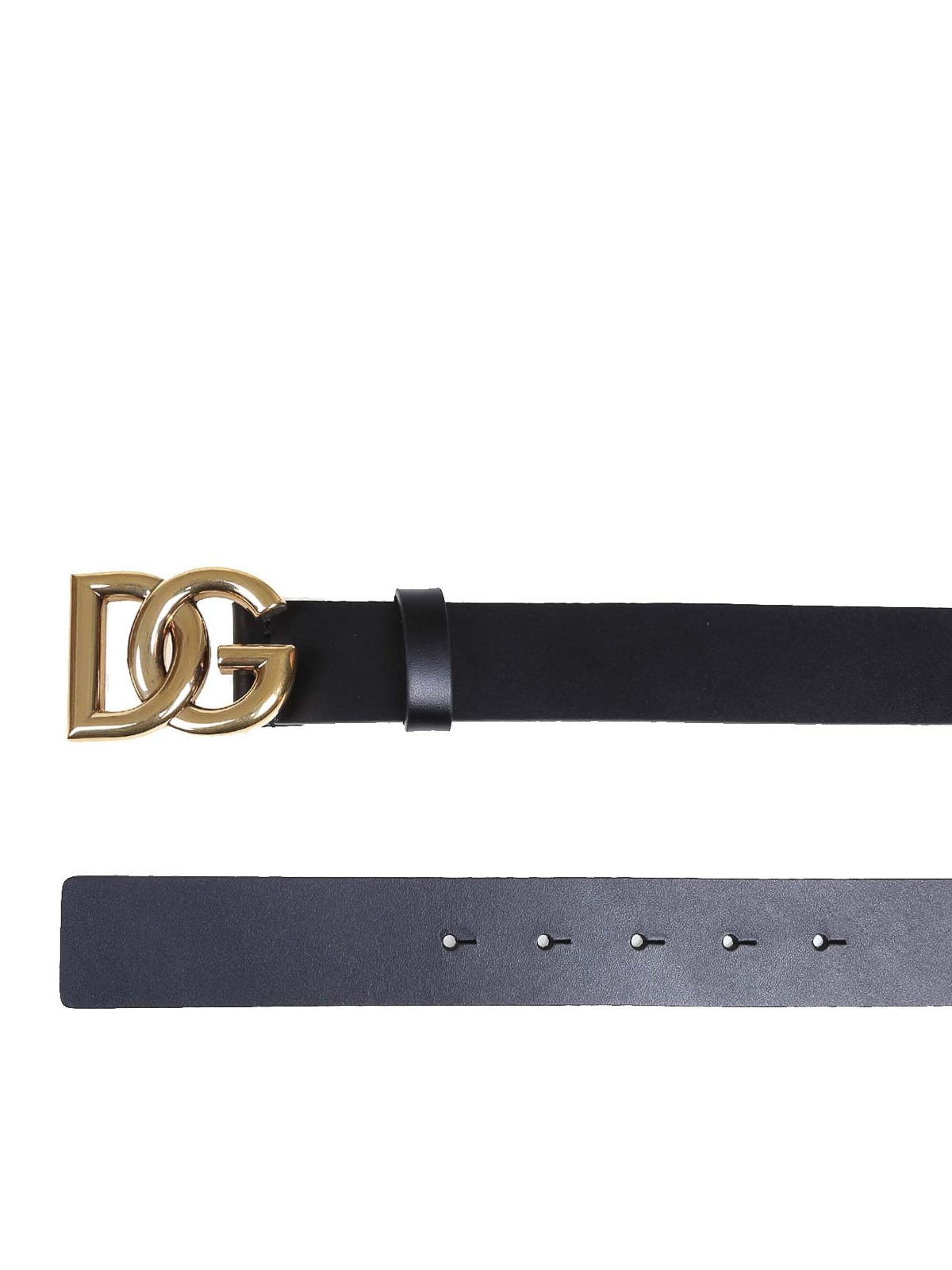 Shop Dolce & Gabbana Branded Belt In Black