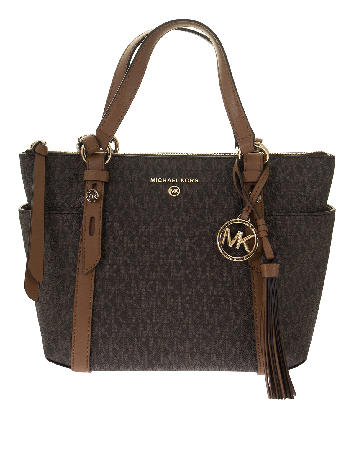 Buy Michael Kors Maeve Small Logo Tote Bag | Black Color Women | AJIO LUXE