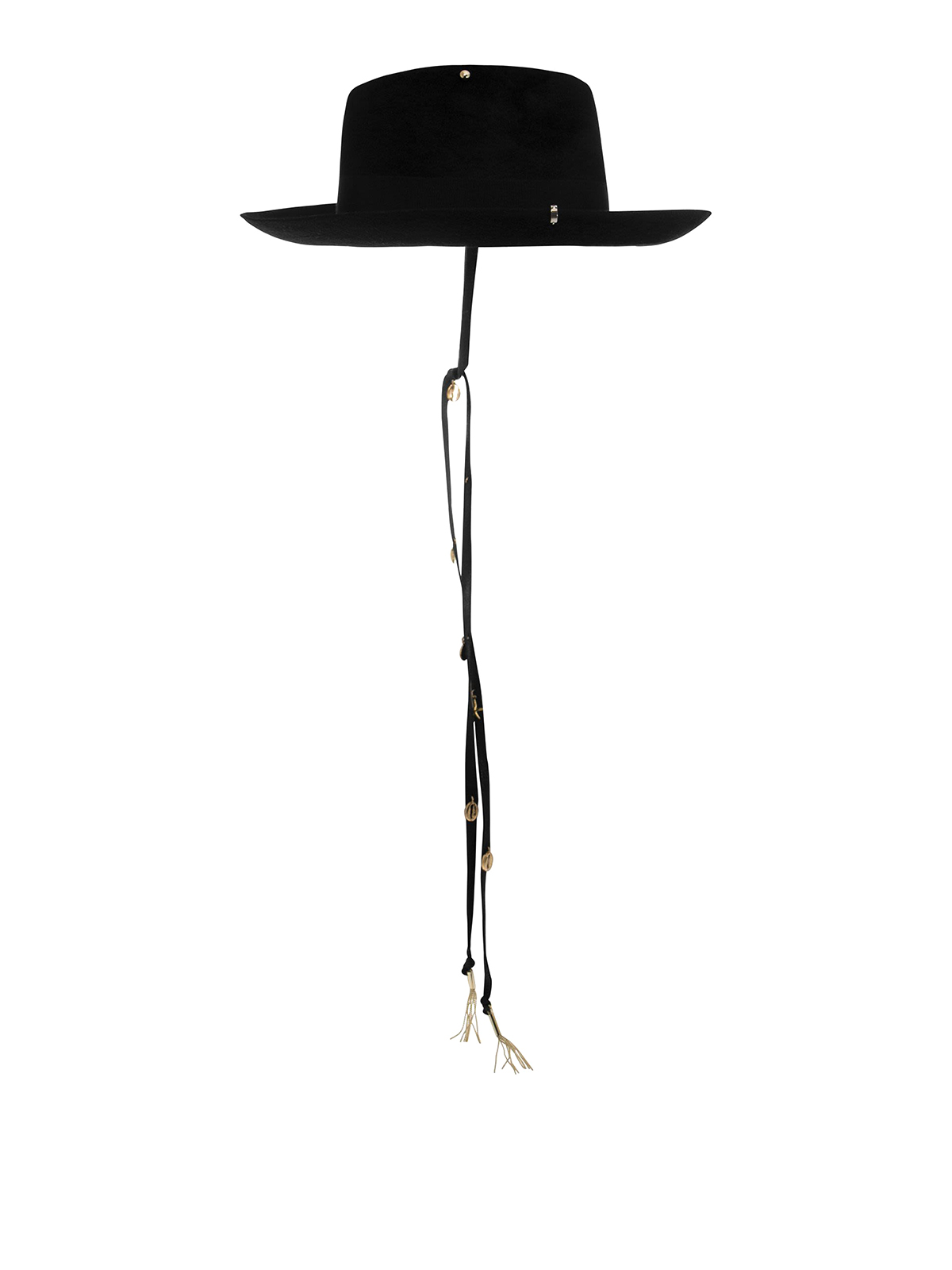 ハット RUSLAN BAGINSKIY SS24 FEDORA HAT (FDR033FWRBBLACK) Monogram-embellished Fedora Hat • Ruslan Baginskiy Hats