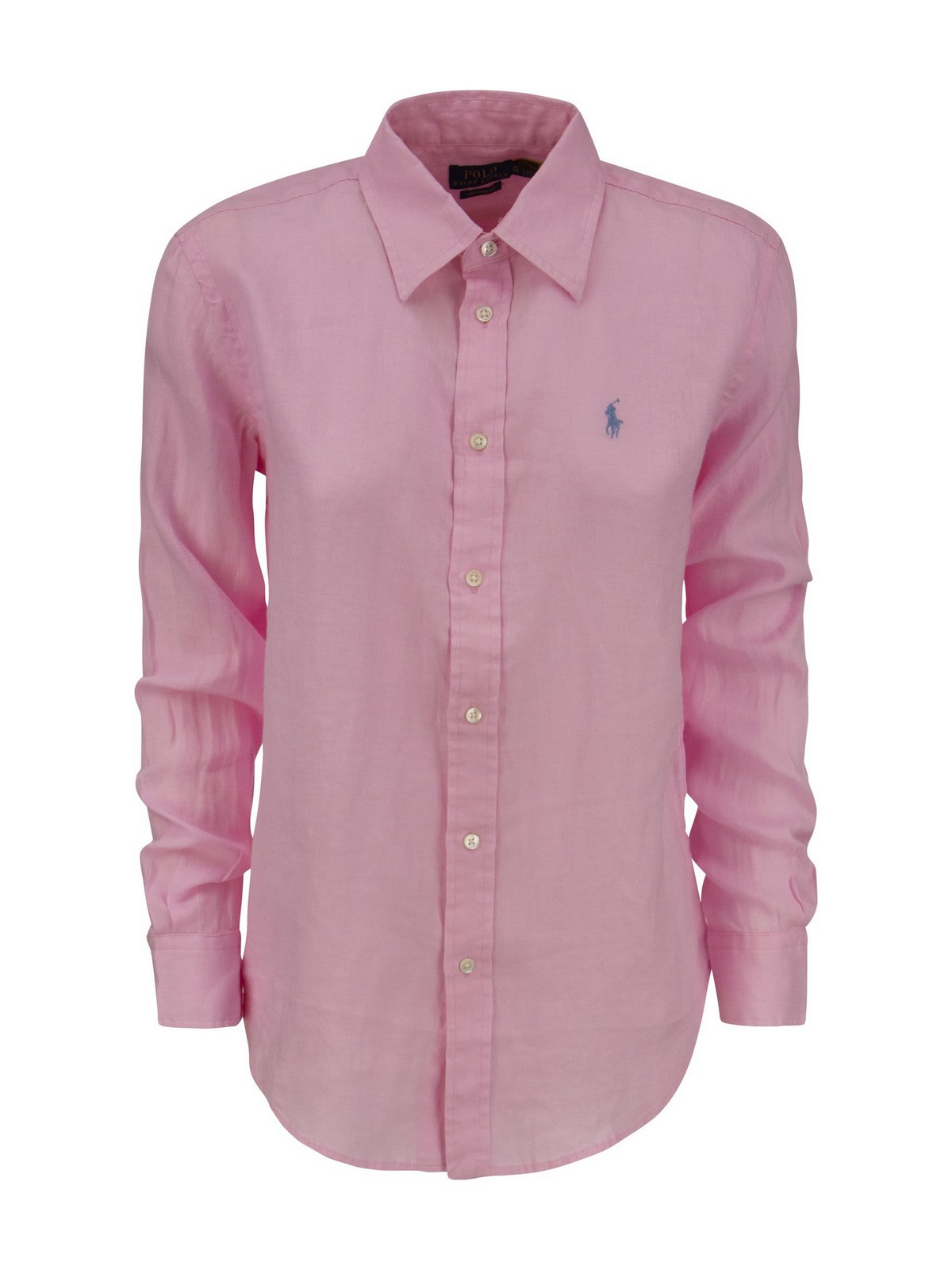 Polo Ralph Lauren Embroidered Logo Shirt In Pink