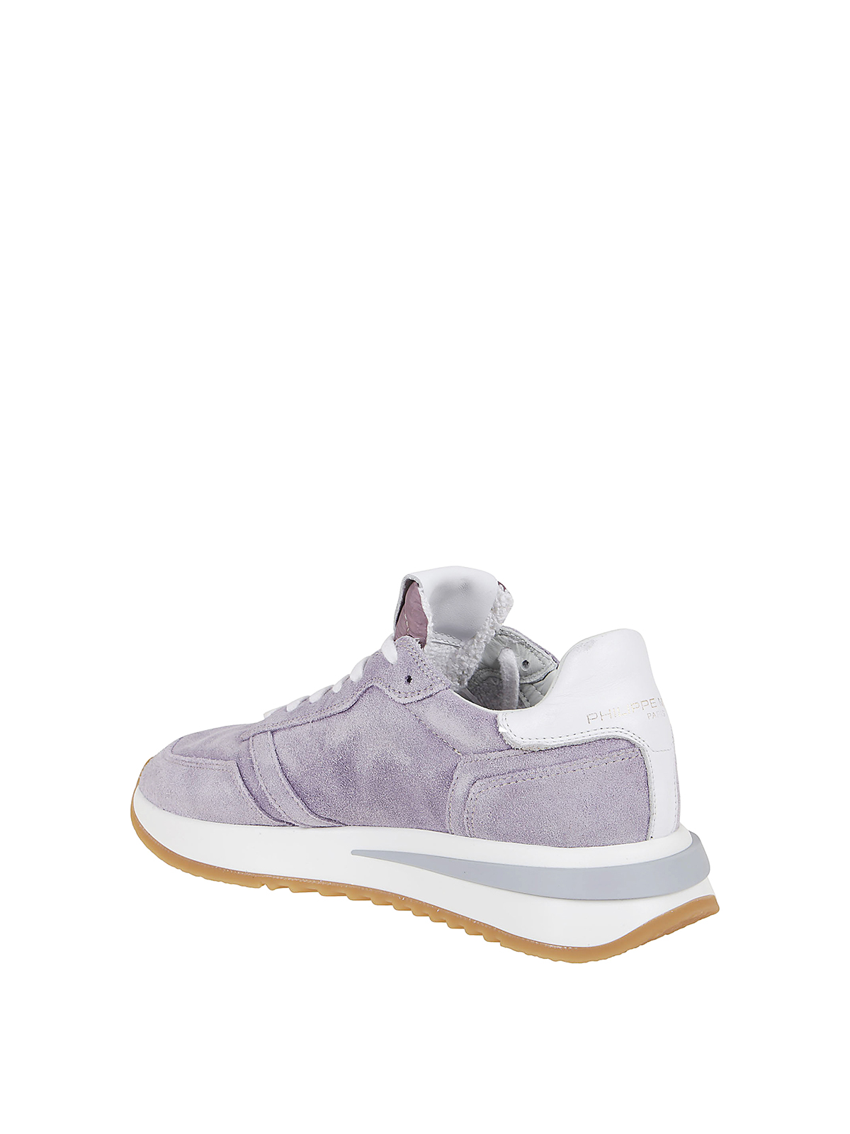 Shop Philippe Model Tropez 2.1 Suede Sneakers In Purple