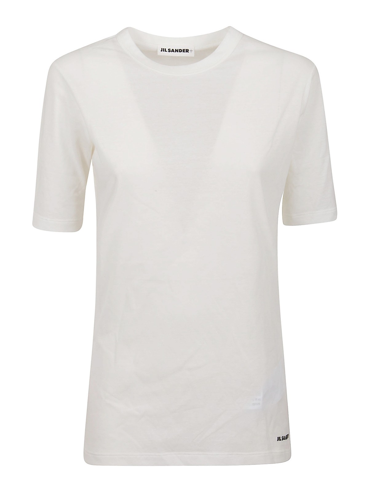 Jil Sander Cotton Logo T-shirt In White