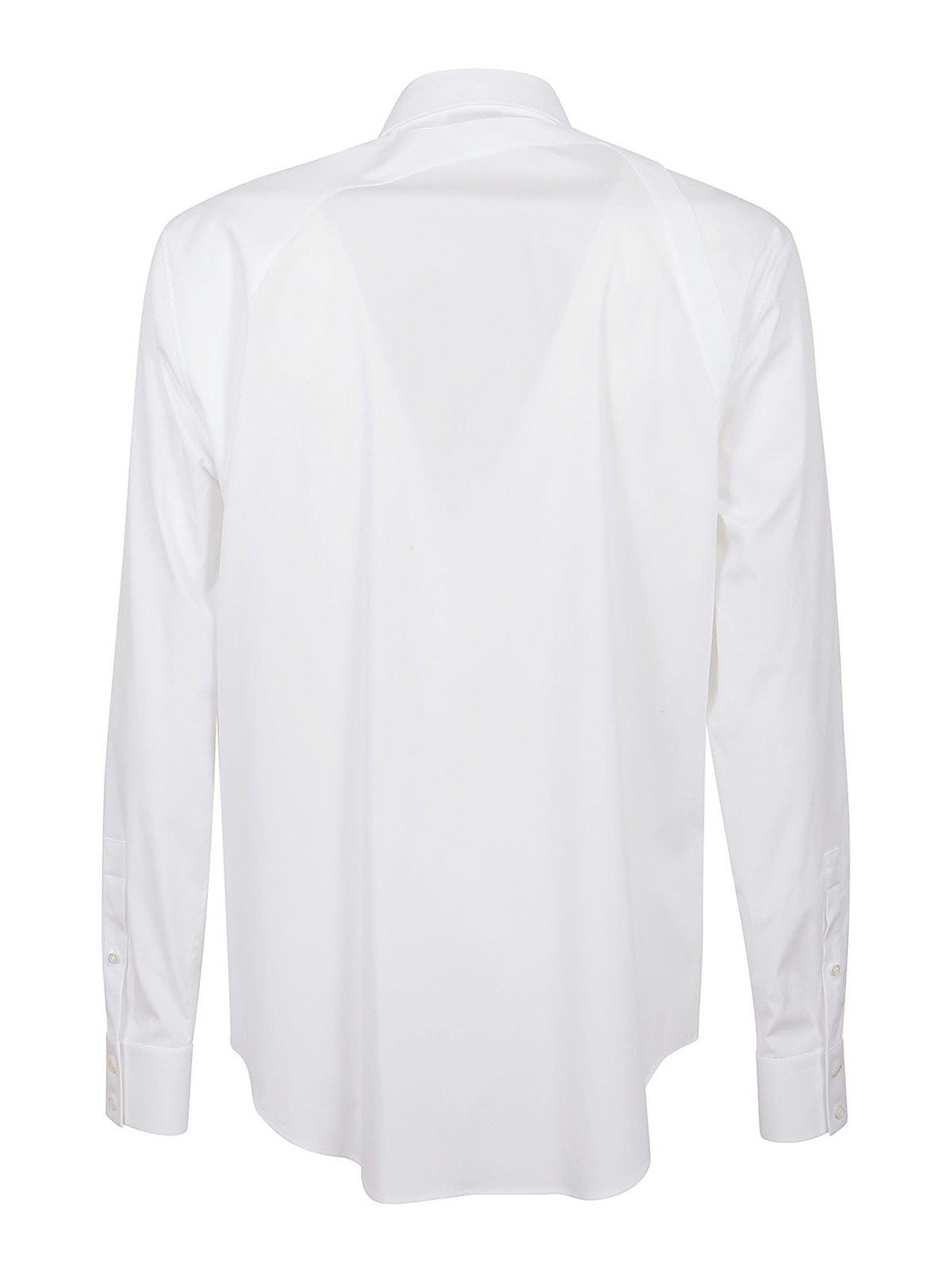 Shop Alexander Mcqueen Buckle Detail Shirt In Blanco