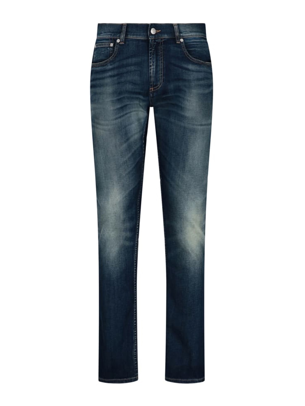 Alexander Mcqueen Graffiti logo jeans - Dark Wash|682084QSY154001