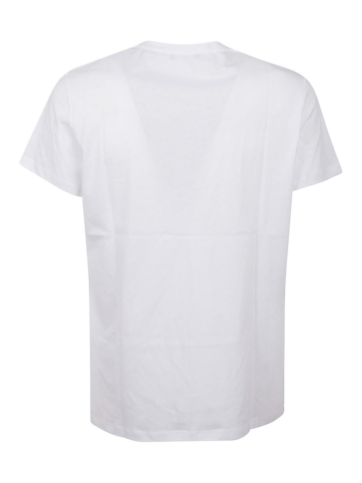 Tシャツ・カットソー BALMAIN FW25 CROPPED TEE BIG LOGO (BF1EE020BB02 EAB) Balmain Cropped logo tee - White - Women | BF1EE020BB02