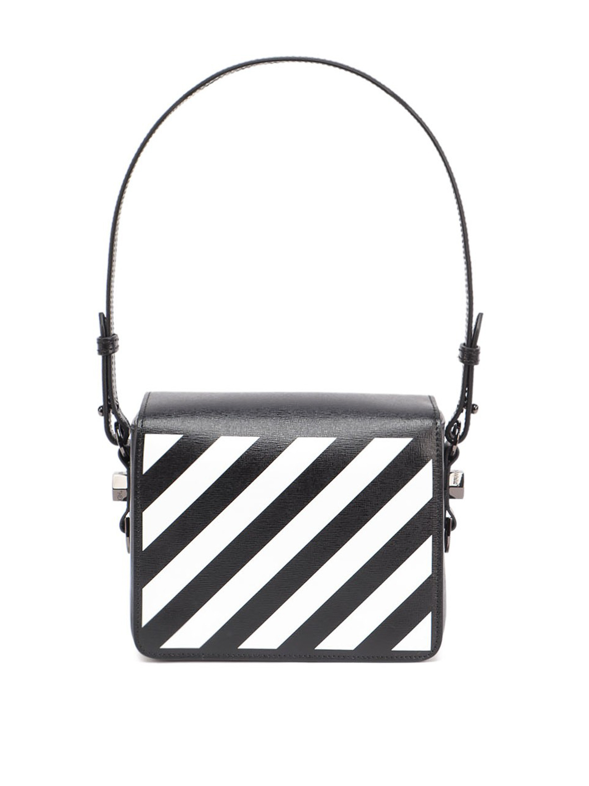 Buy Off-White Diagonal Baby Flap Bag 'Black