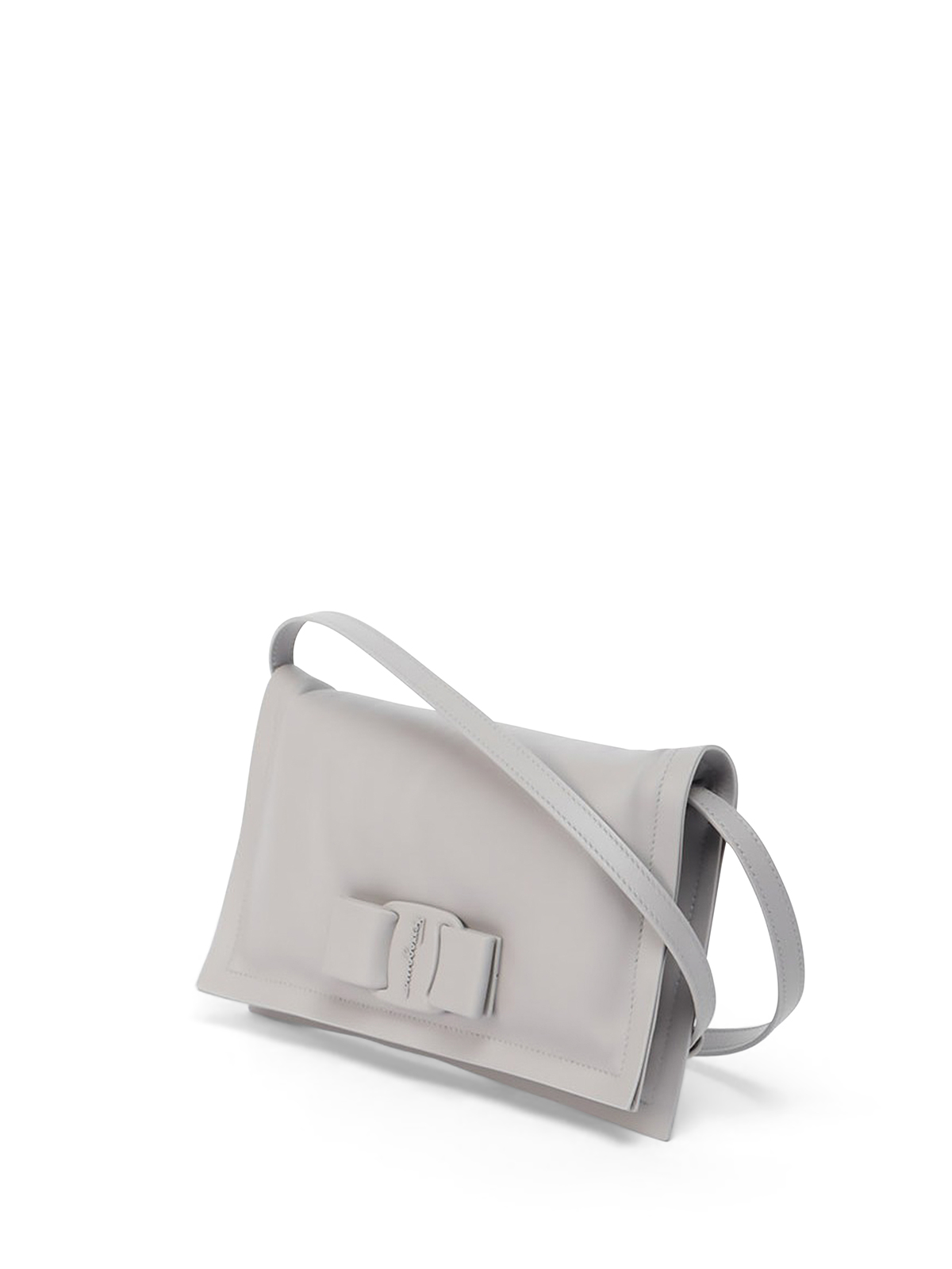 Ferragamo grey Leather Viva Mini Bag