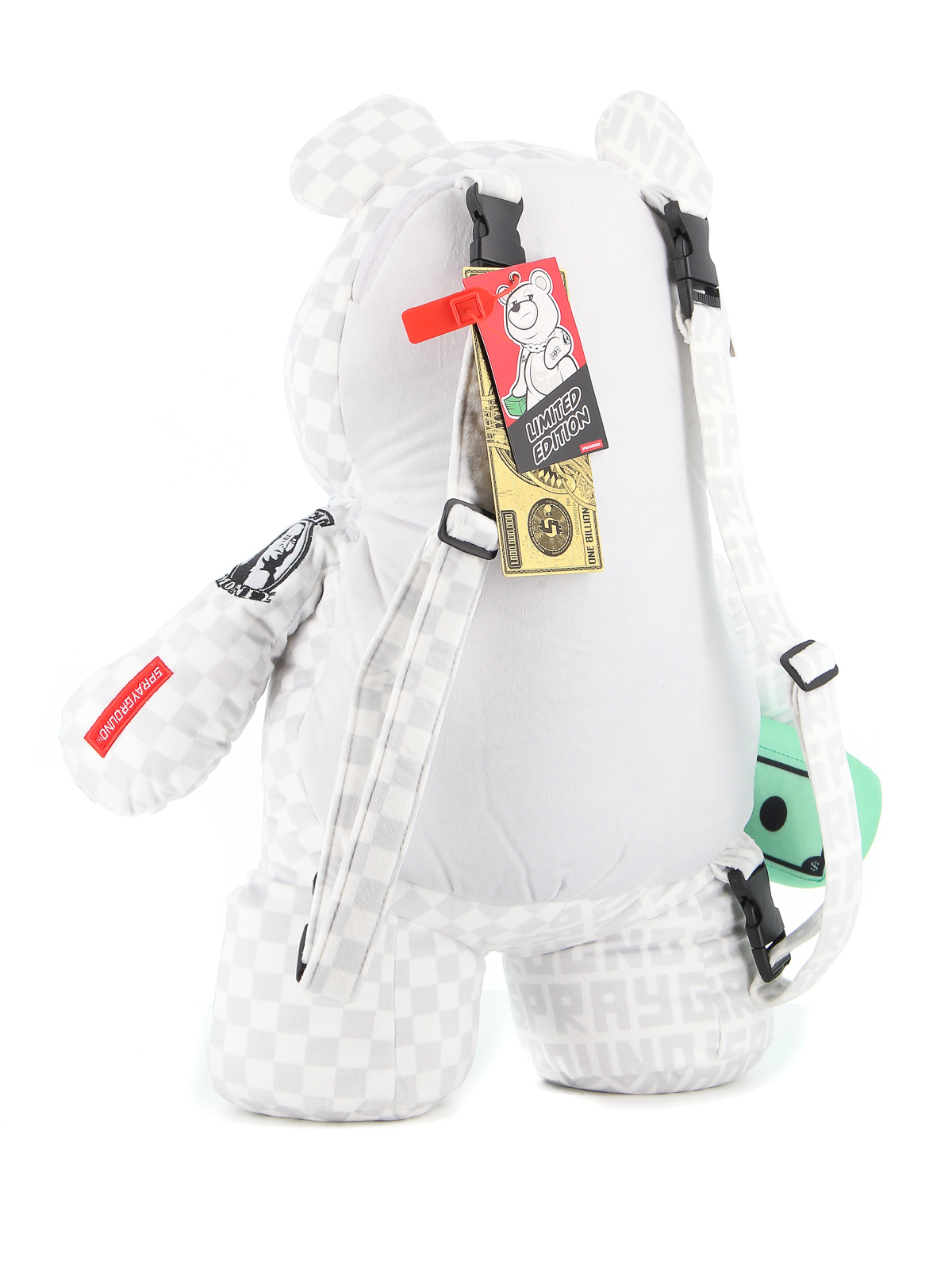 Sprayground Split Mean & Clean Teddy Bear Backpack Bag SOLD