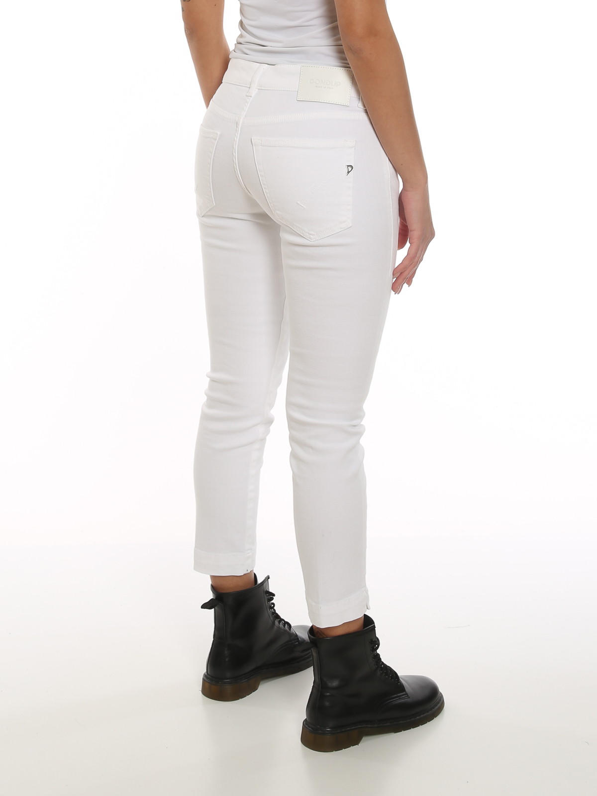 Shop Dondup Rose Jeans In White