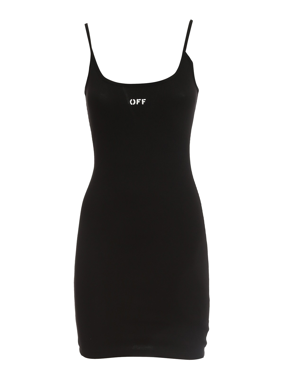Off-White Off Stamp dress - Black - Women | OWDB304C99JER0011001