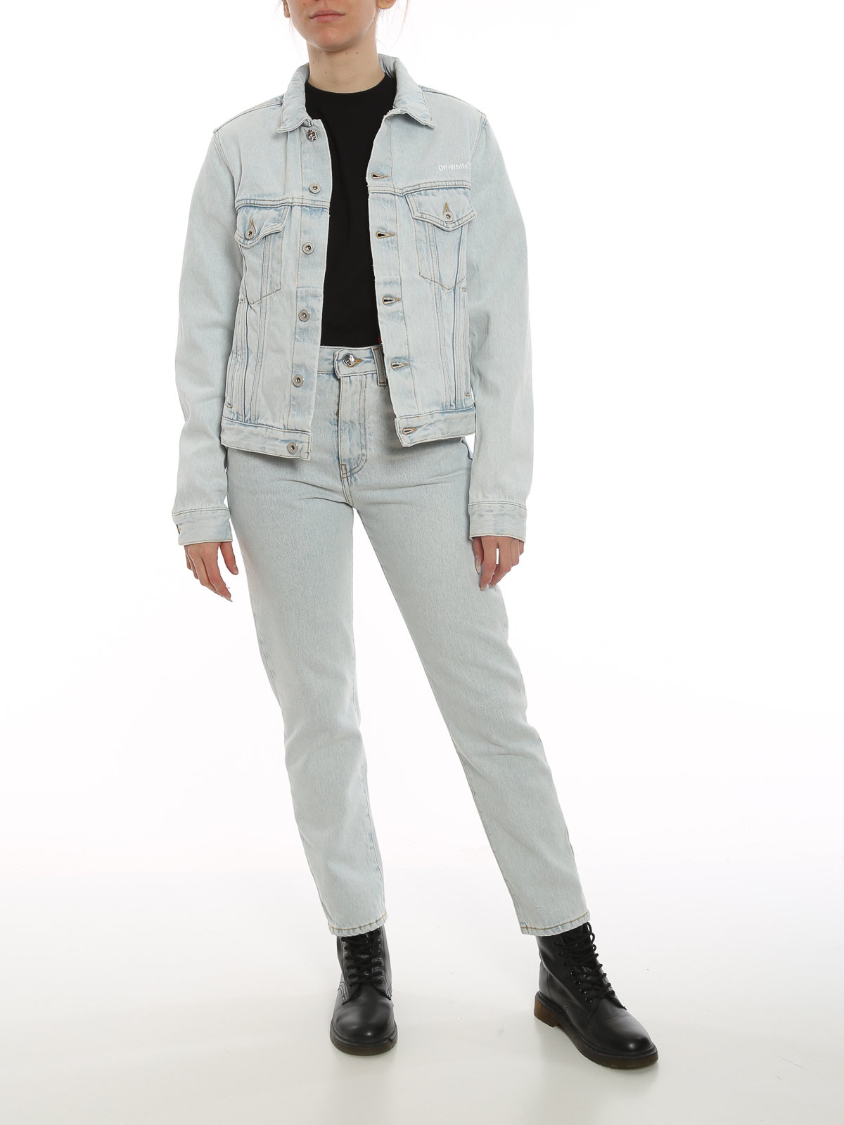 Buy online White Solid Denim Summer Jacket from western wear for Women by  Showoff for ₹1390 at 68% off | 2024 Limeroad.com