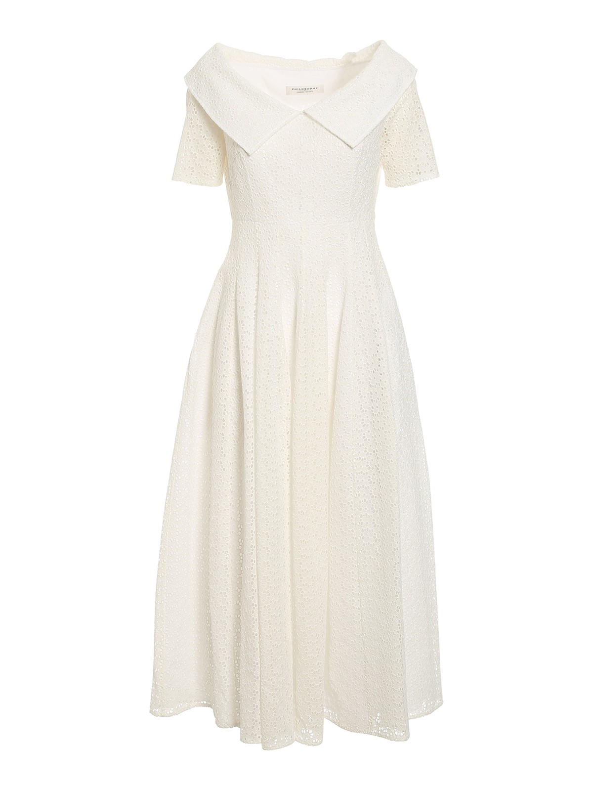 Philosophy di Lorenzo Serafini Embroidered voile dress|044607230001