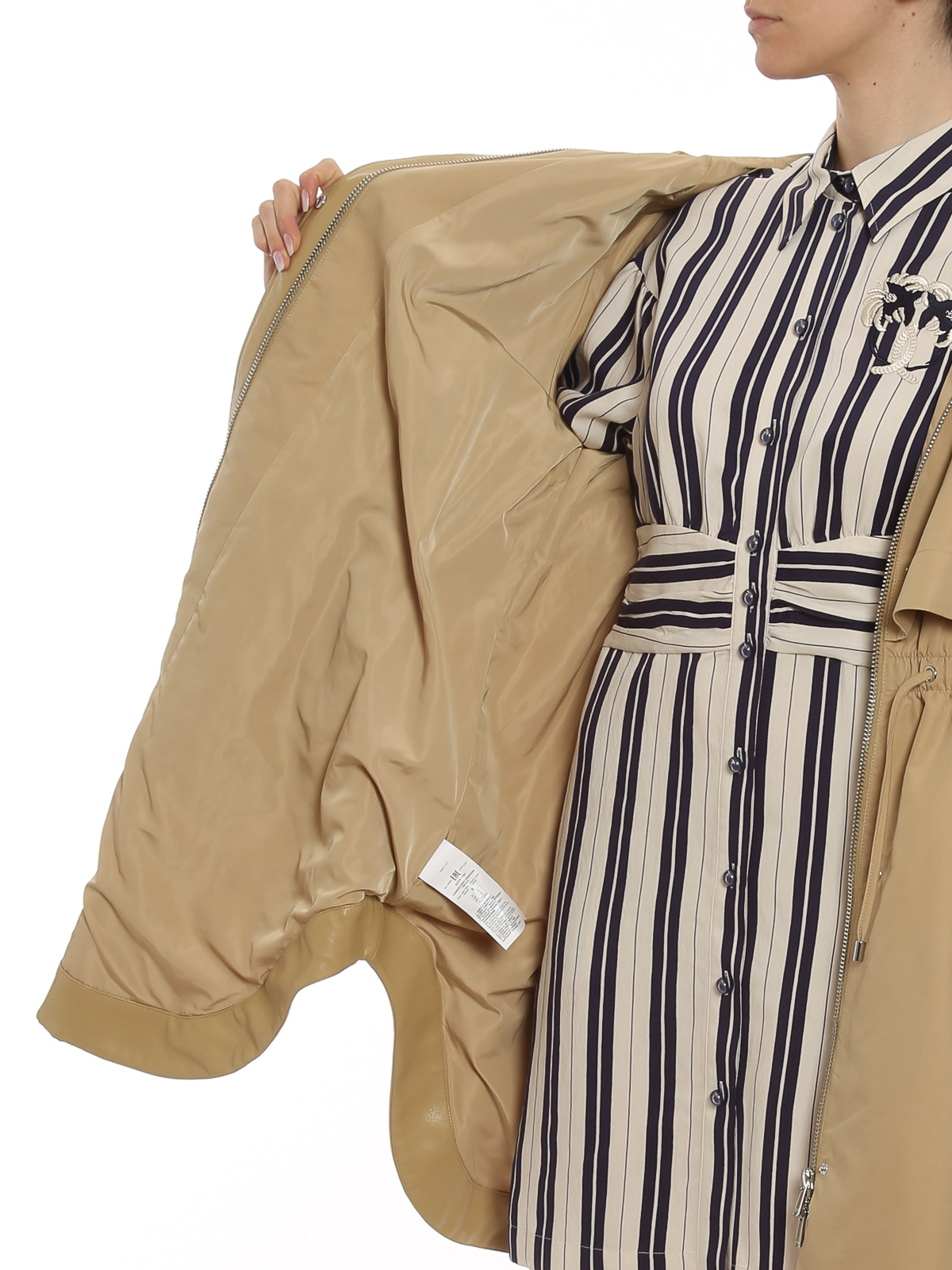 Pinko Paderno parka - Beige - Women | 1G171PY7S1C88 | thebs.com