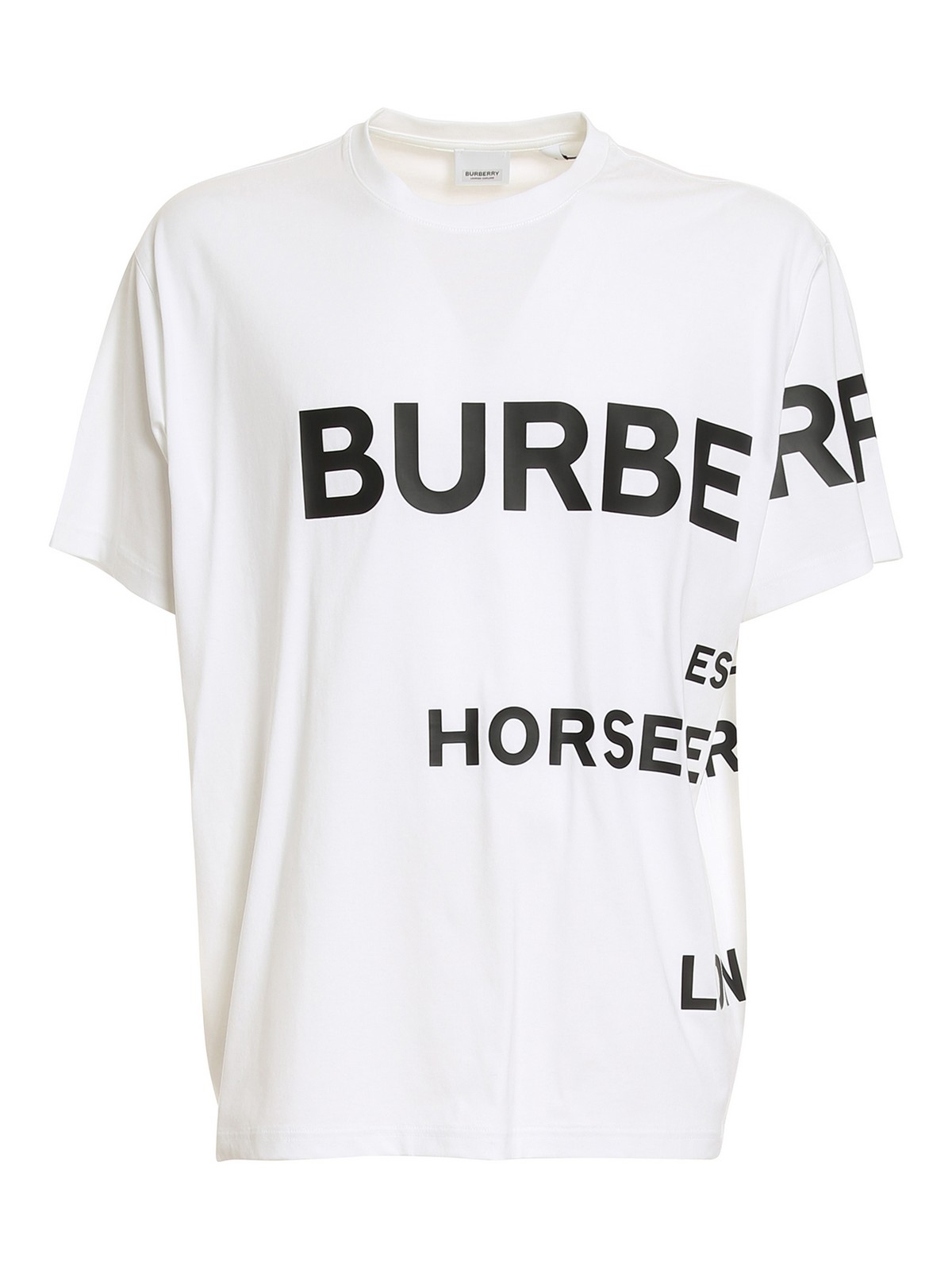 BURBERRY アトレスフリントTシャツ 8043230 133027 Burberry Harlford T-shirt - White - Men | 8040691 | thebs.com