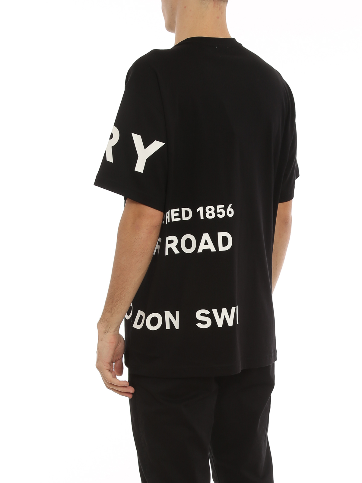 BURBERRY ブラック Tシャツ Burberry ロゴ Tシャツ | ブラック | FARFETCH JP