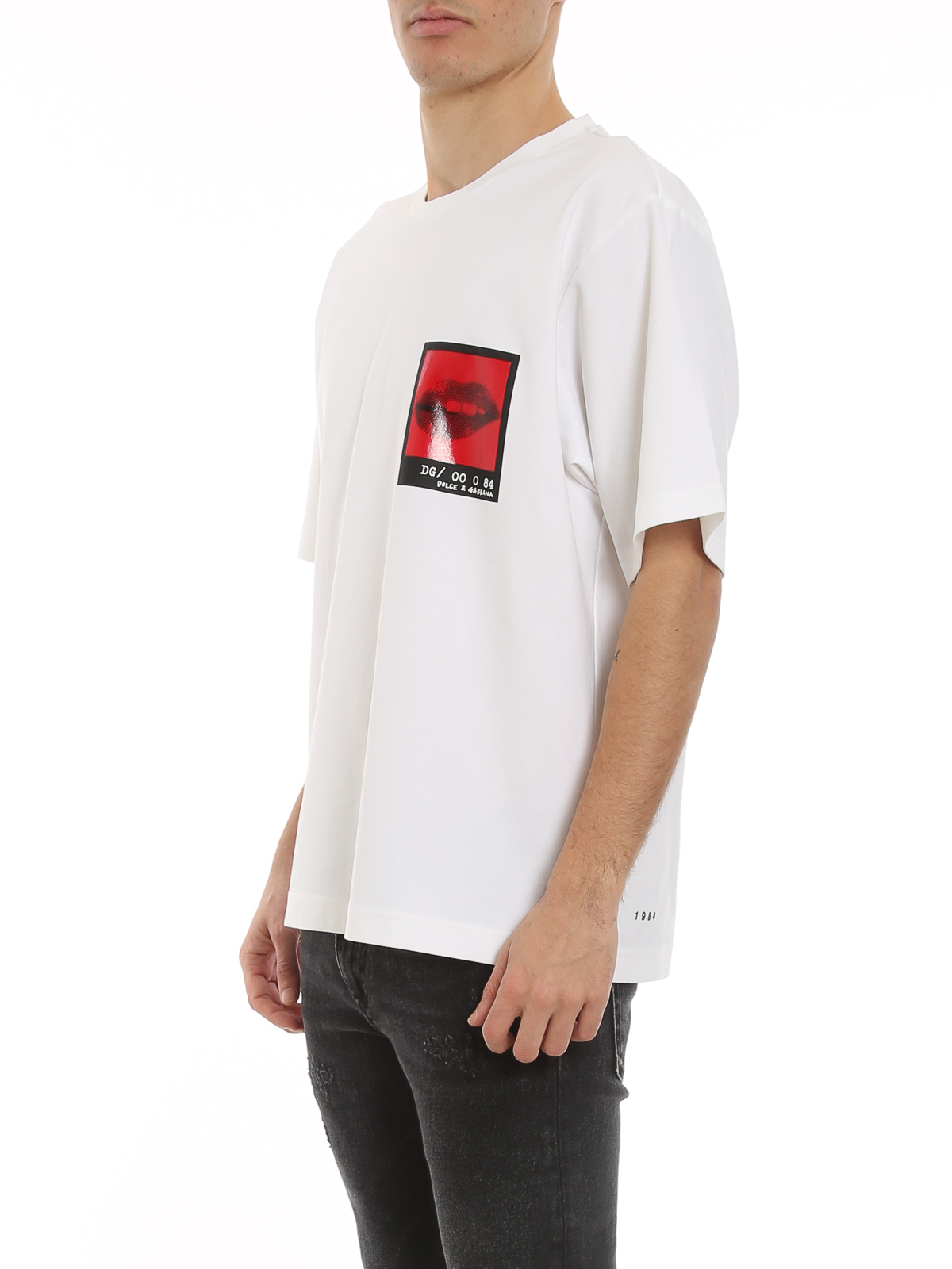 Dolce & Gabbana Lips print T-shirt - White - Men