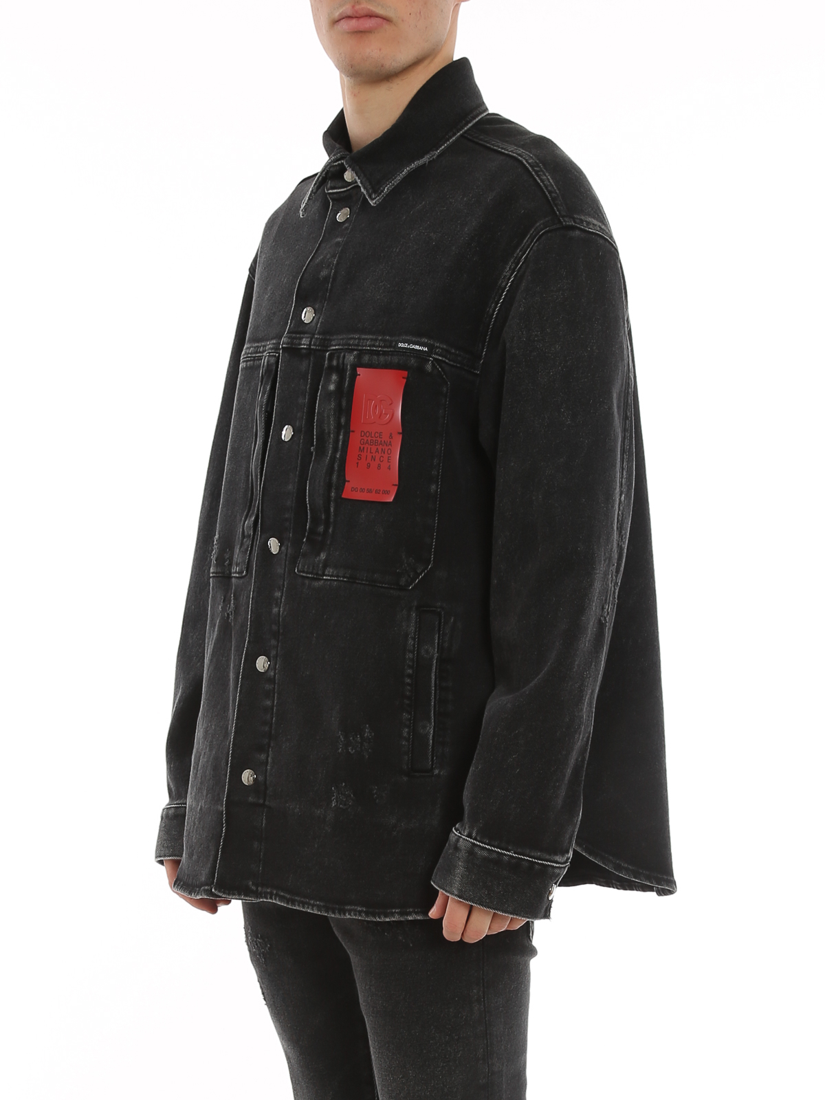 Dolce & Gabbana デニムジャケット - 黒|G9WO1DG8ER0S9001