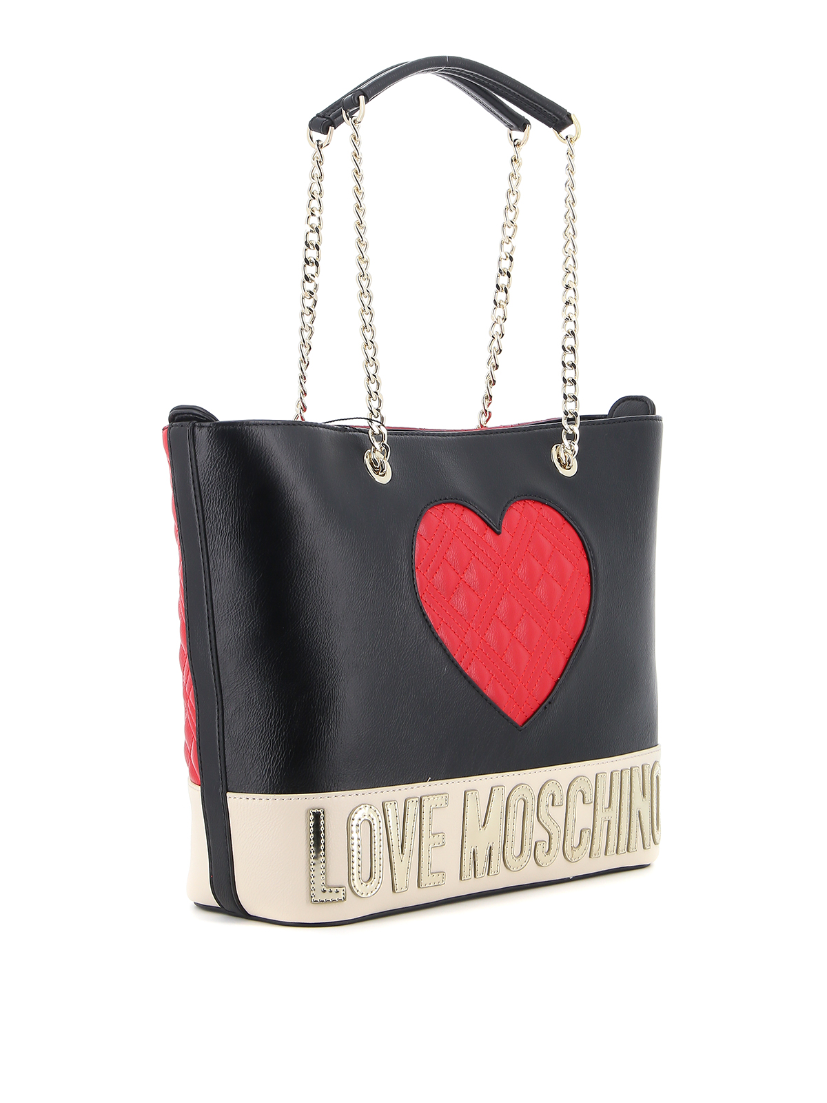 Boutique Moschino Quilted Heart Leather Backpack Love Moschino Faux Leather Backpack in Black | Lyst main image 3