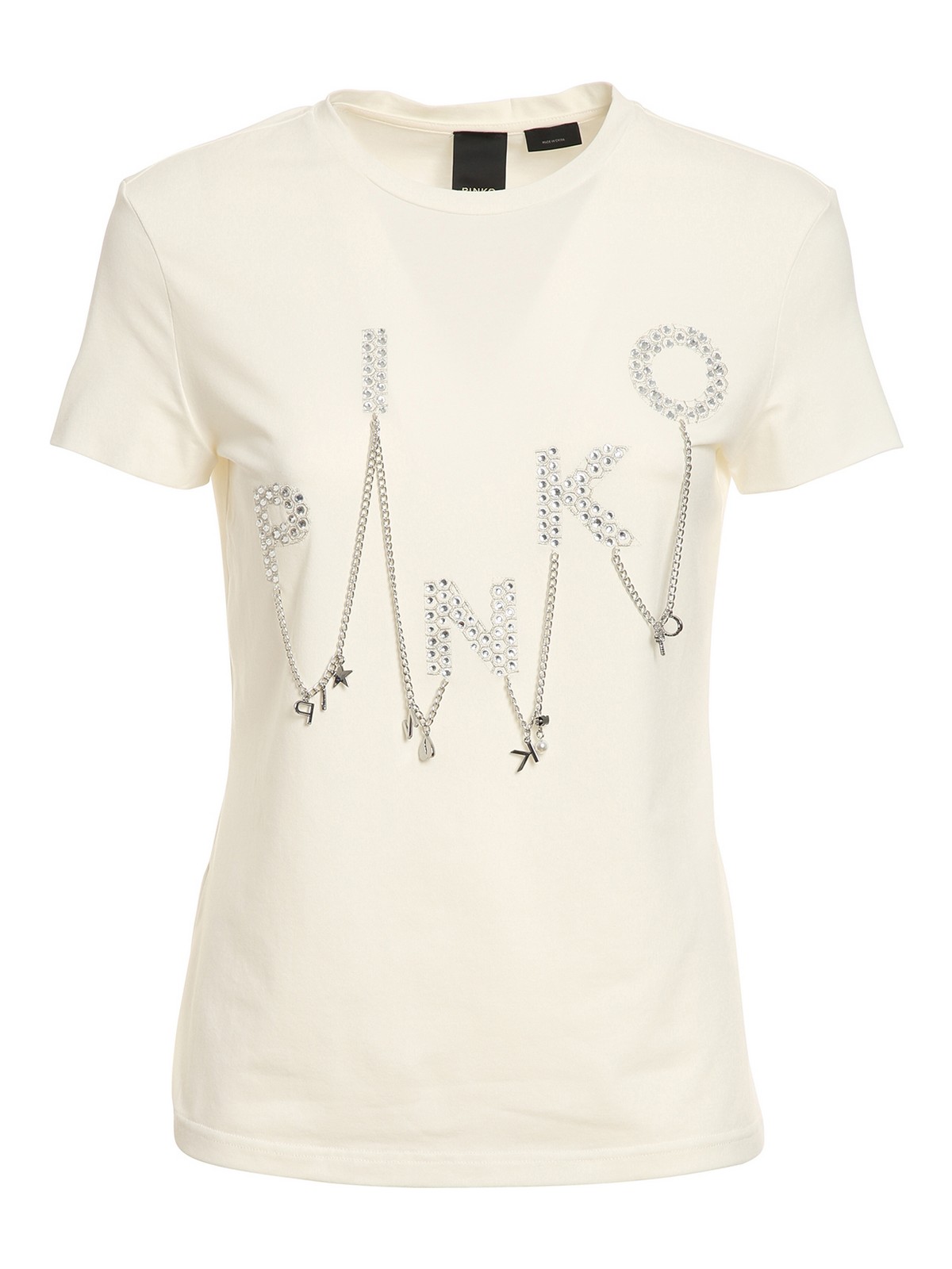 Shop Pinko Camiseta - Daiano In White