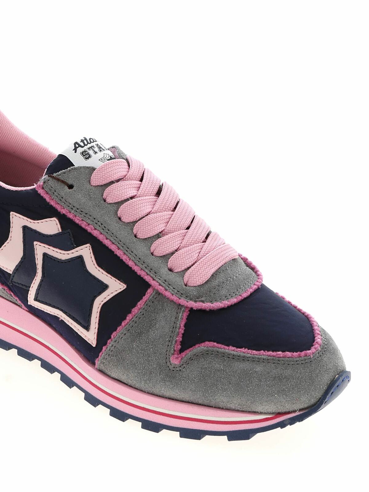 Shop Atlantic Stars Alhena Blue And Pink Sneakers In Multicolour