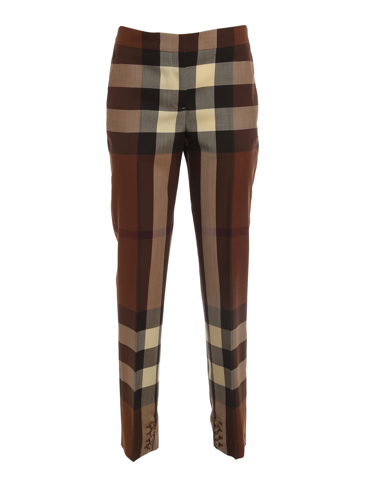 Burberry Aimie Trousers In Marrón