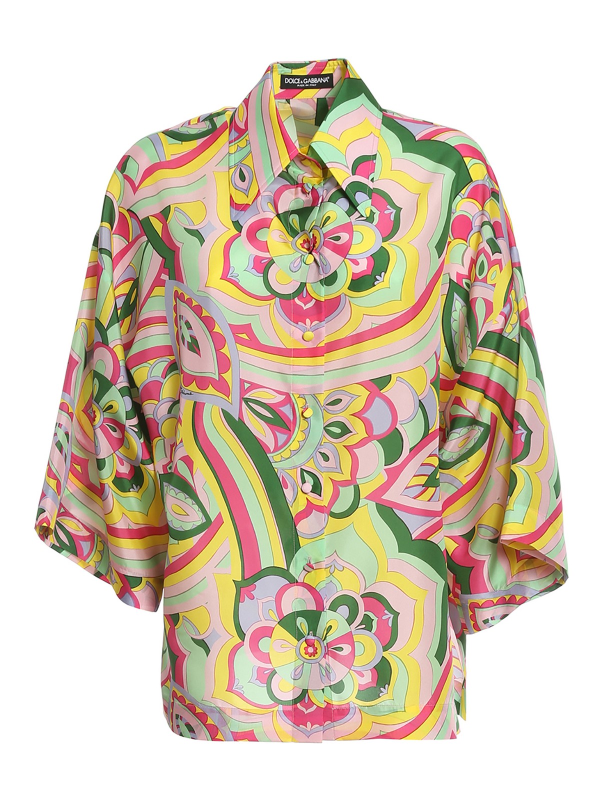 Dolce & Gabbana Reinassance Chemisier In Multicolour
