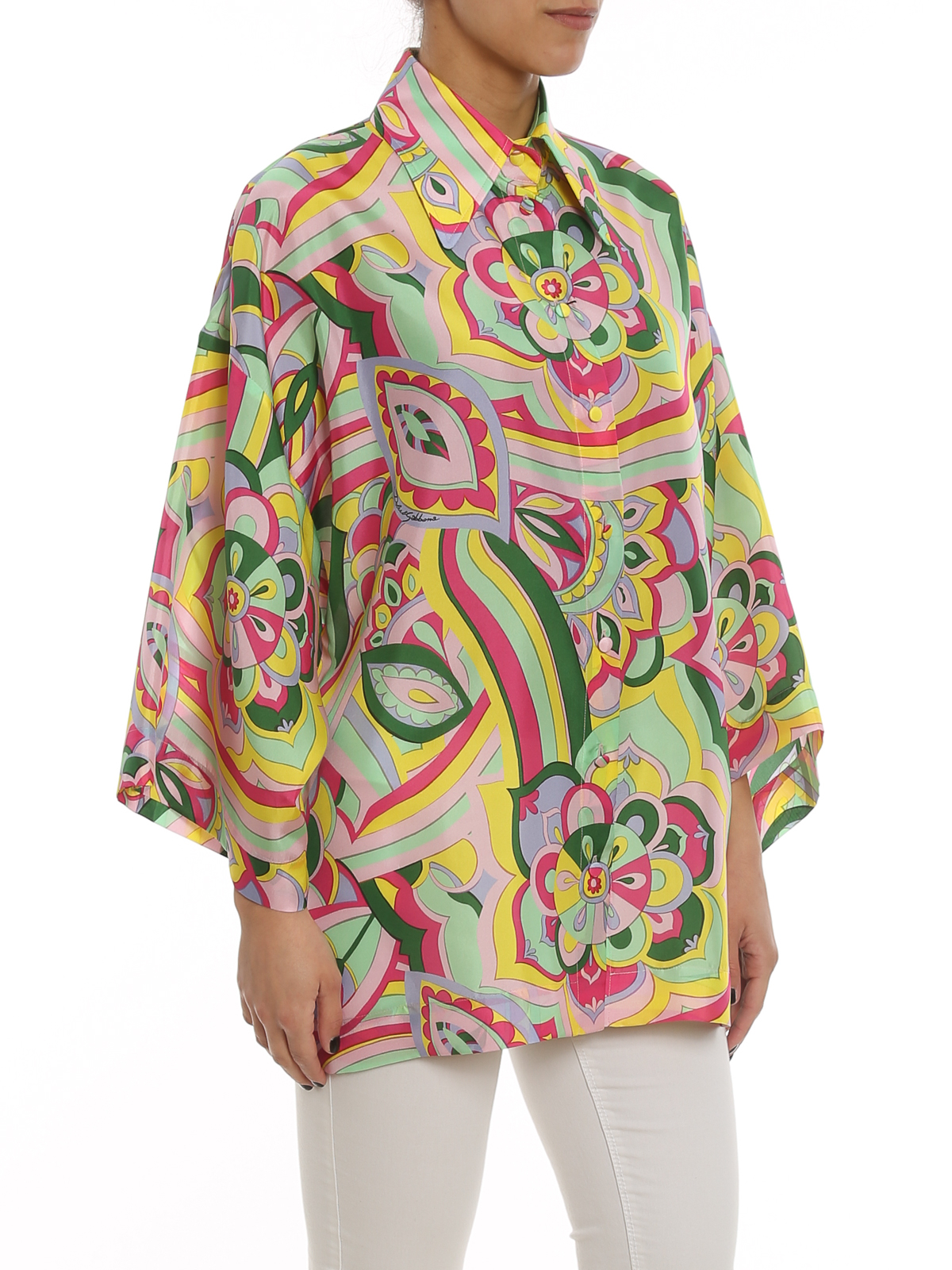 Shop Dolce & Gabbana Reinassance Chemisier In Multicolour