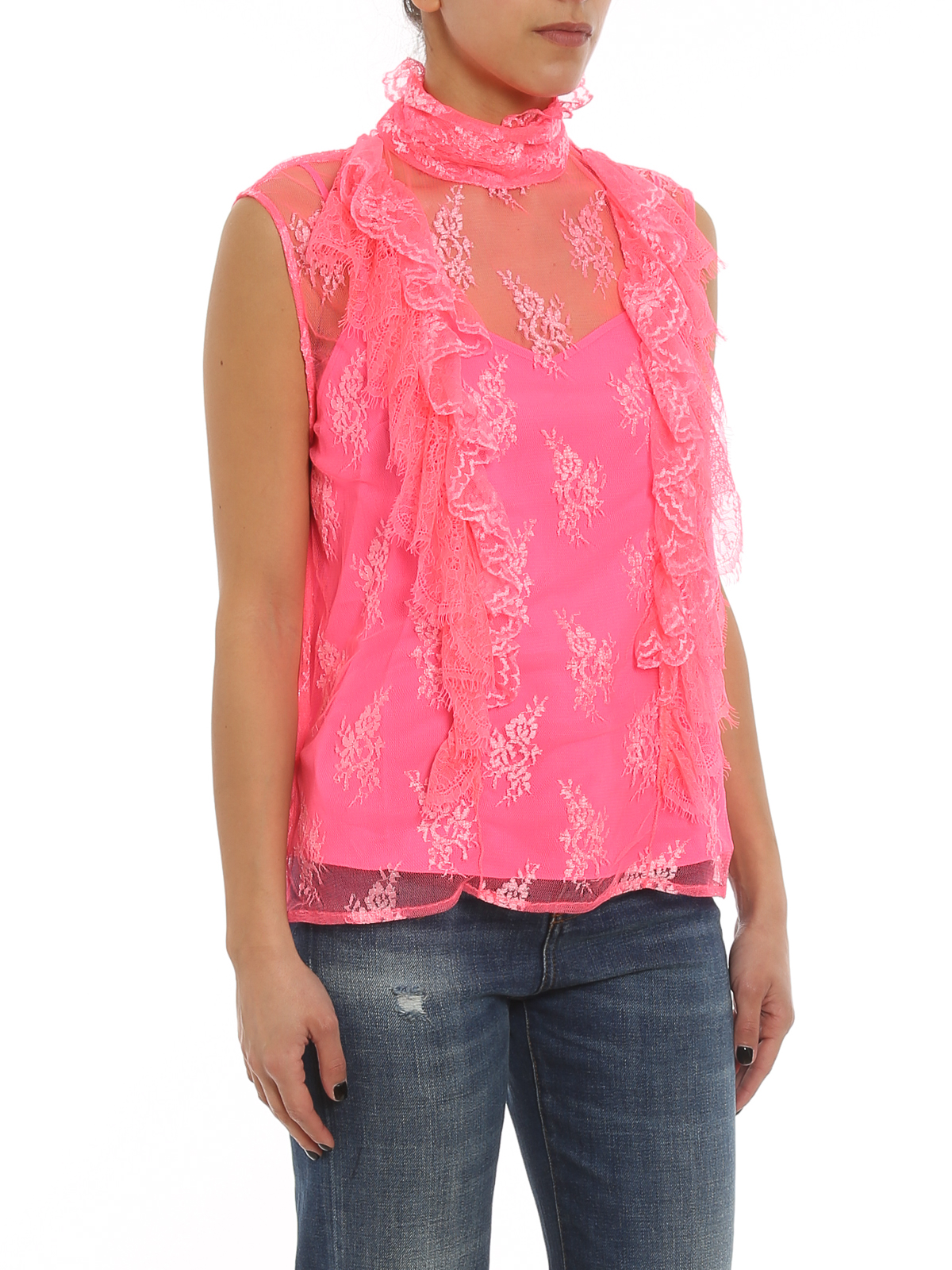 Pinko Vercelli top - Fuchsia - Women | 1G17BUY7T5Q49 | thebs.com