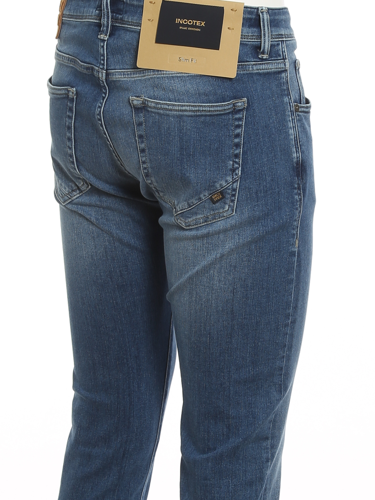 Straight jeans Incotex Faded denim jeans -